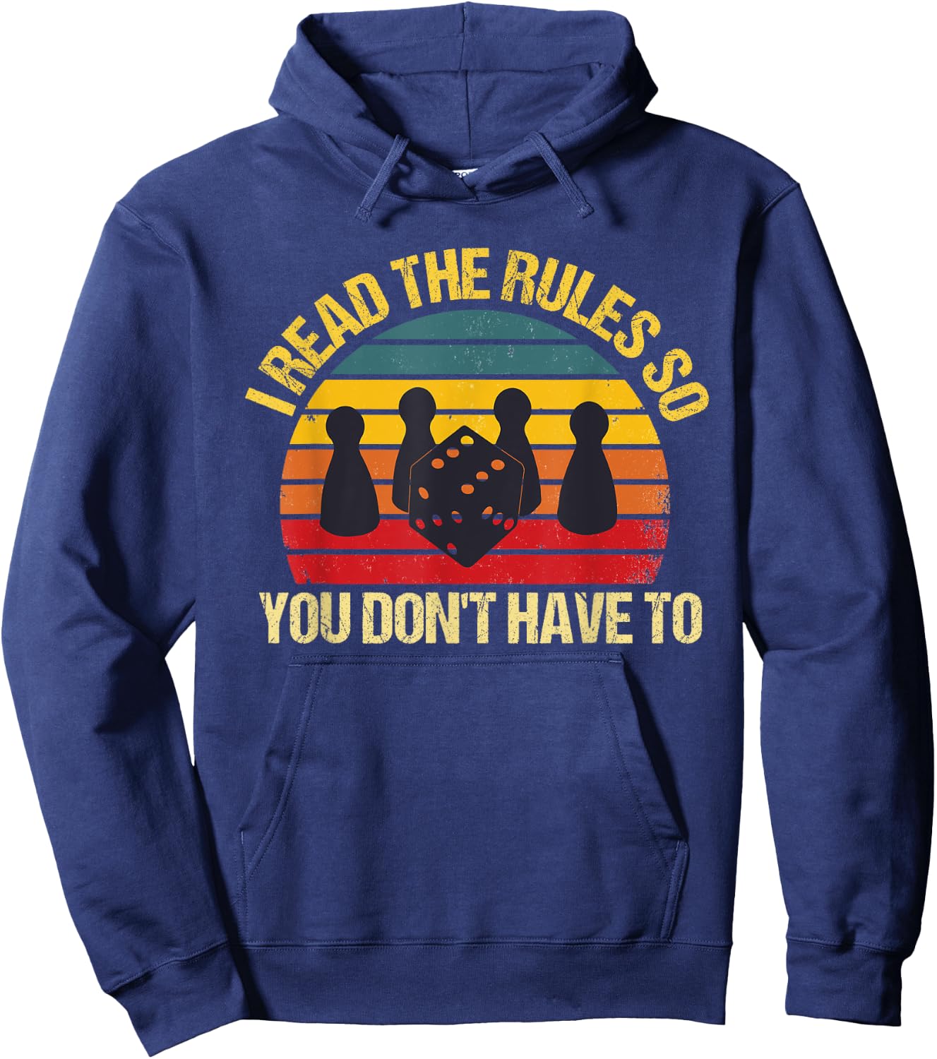 I read the rules so you don't have to Board Games Hoodie - Hoodie | Navy