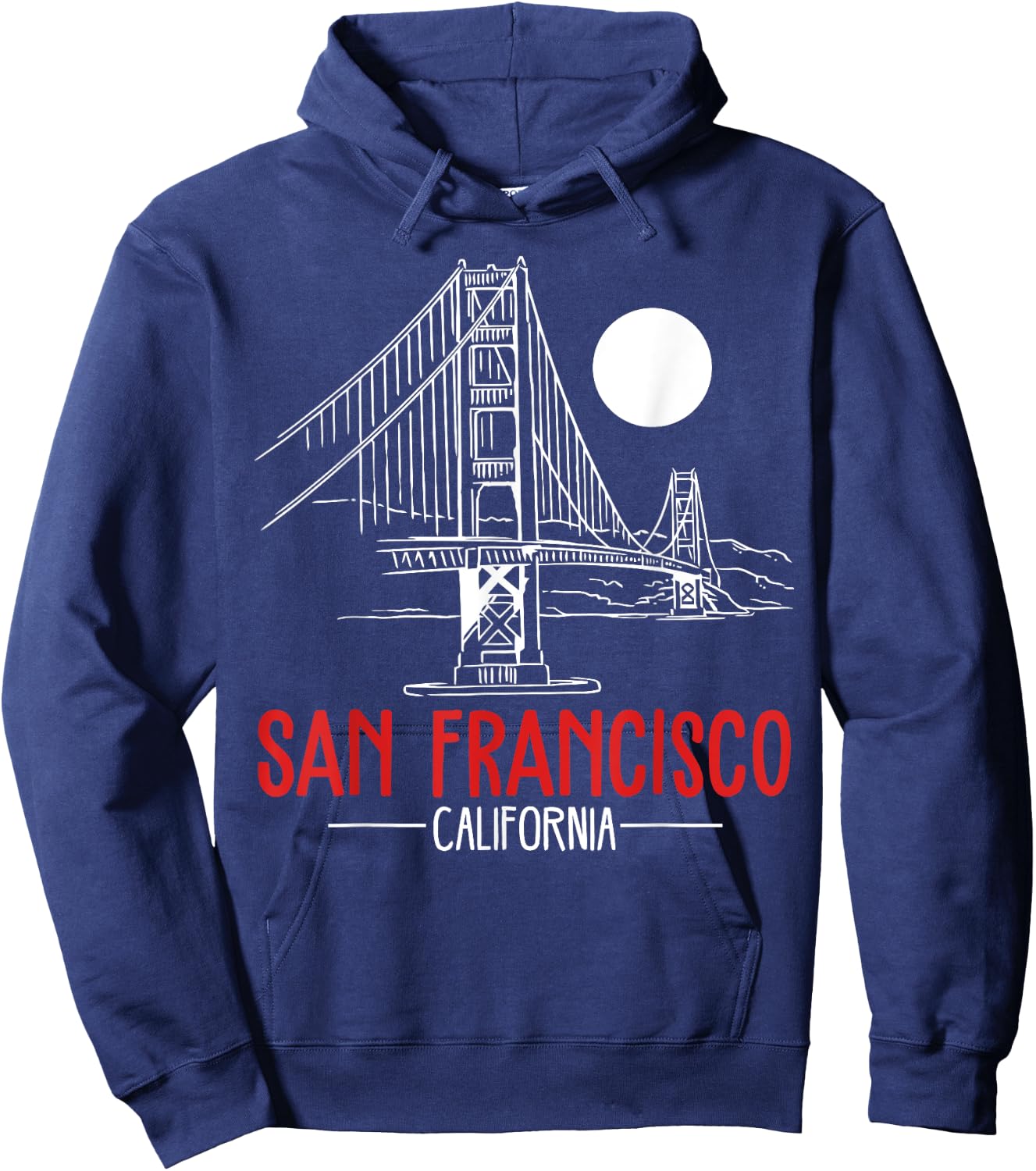 San Francisco Gold Gate Bridge Gift design Hoodie - Hoodie | Navy