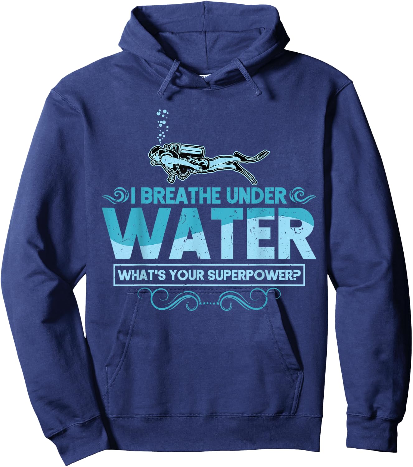 Scuba Diving Shirt Men Women Scuba Diver Gift Ocean Lover Hoodie - Hoodie | Navy