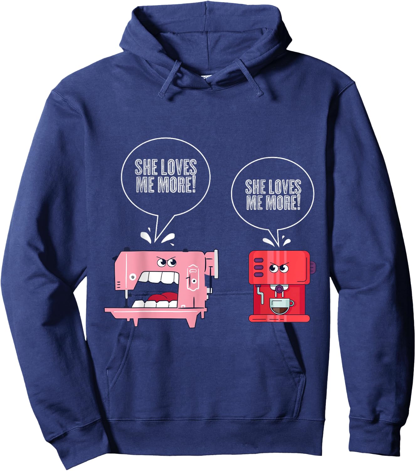 Sewing Machine Coffee Funny Sewing Hoodie - Hoodie | Navy