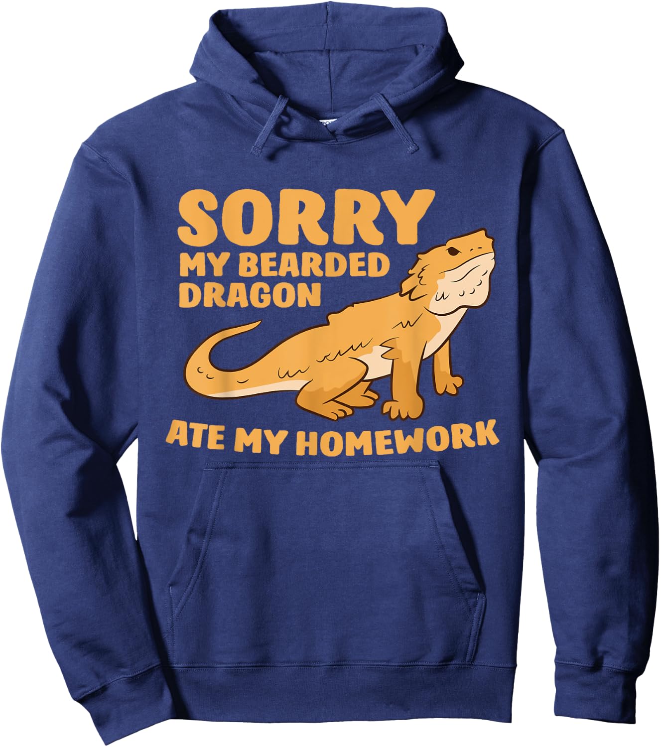 Bearded Dragon School My Bearded Dragon Ate My Homework Hoodie - Hoodie | Navy