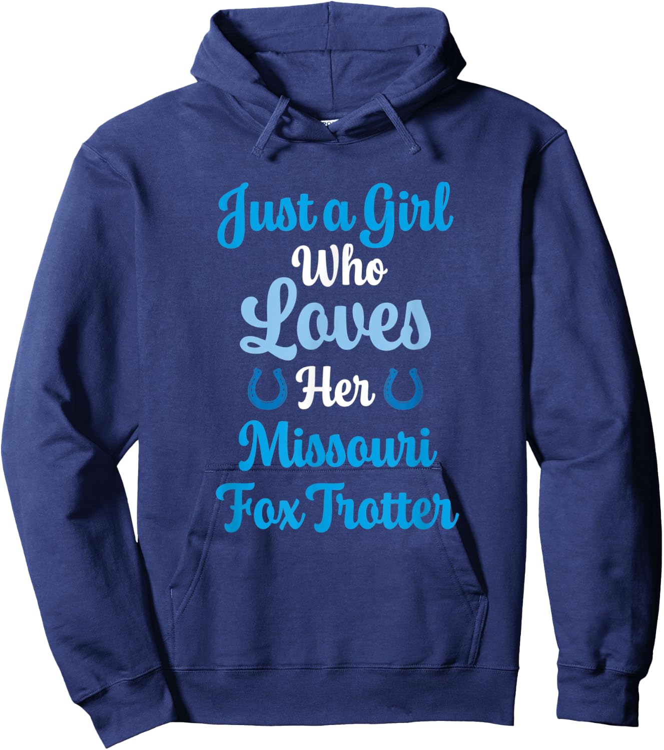 Missouri Fox Trotter Horse Gift Women: Missouri Fox Trotter Hoodie - Hoodie | Navy