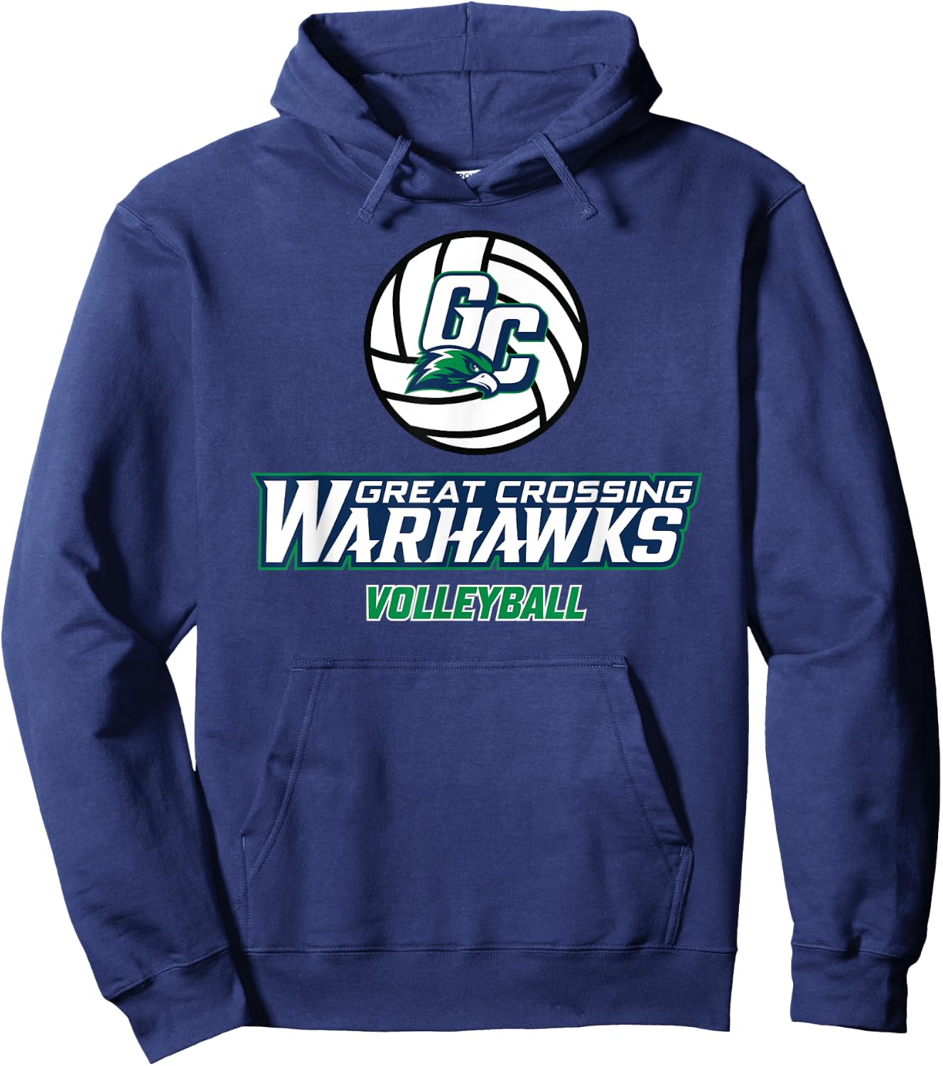 Great Crossing High School Warhawks Volleyball Hoodie - Hoodie | Navy