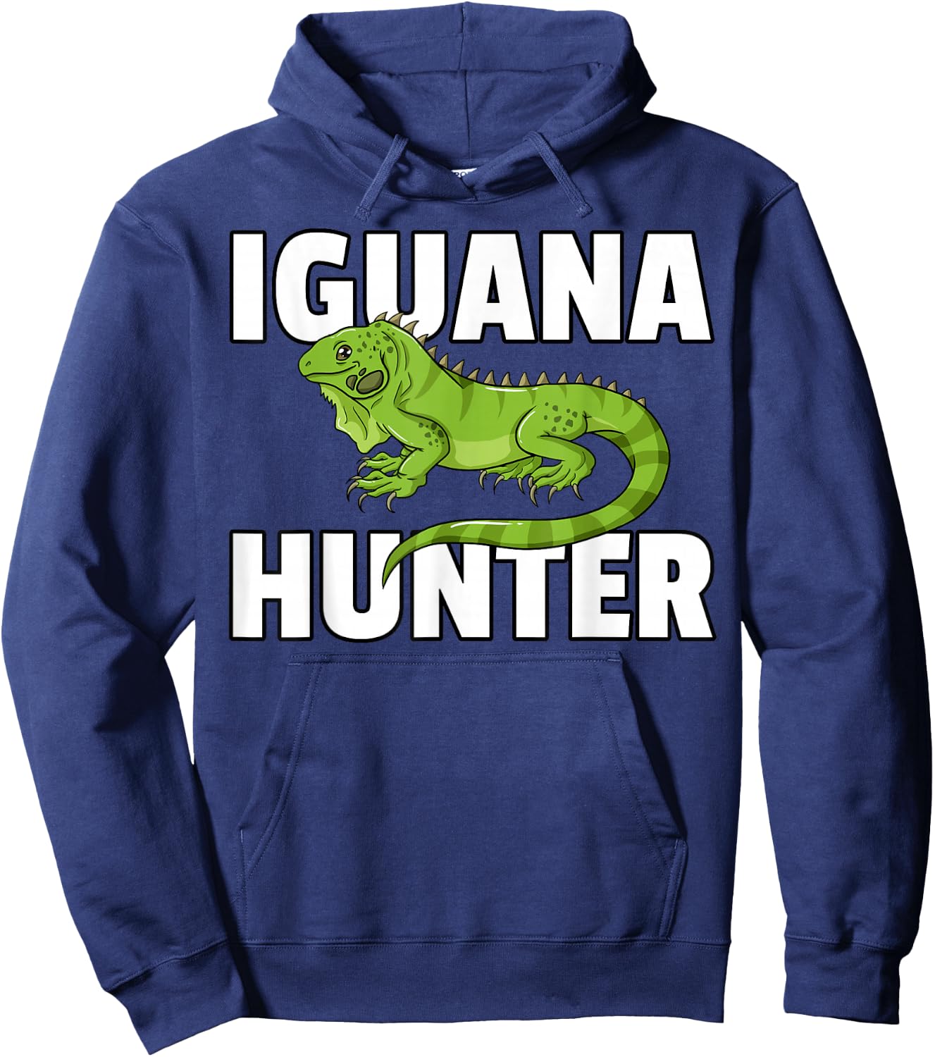 Iguana Hunter Reptile Lizard Hunting Hoodie - Hoodie | Navy