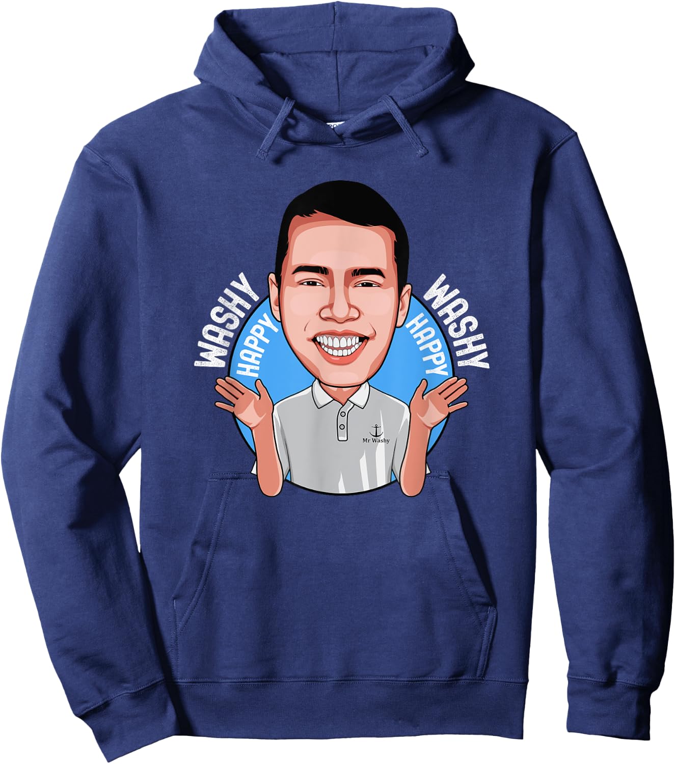 Washy Washy Happy Happy Song Inspired Funny Cruise Wear Hoodie - Hoodie | Navy