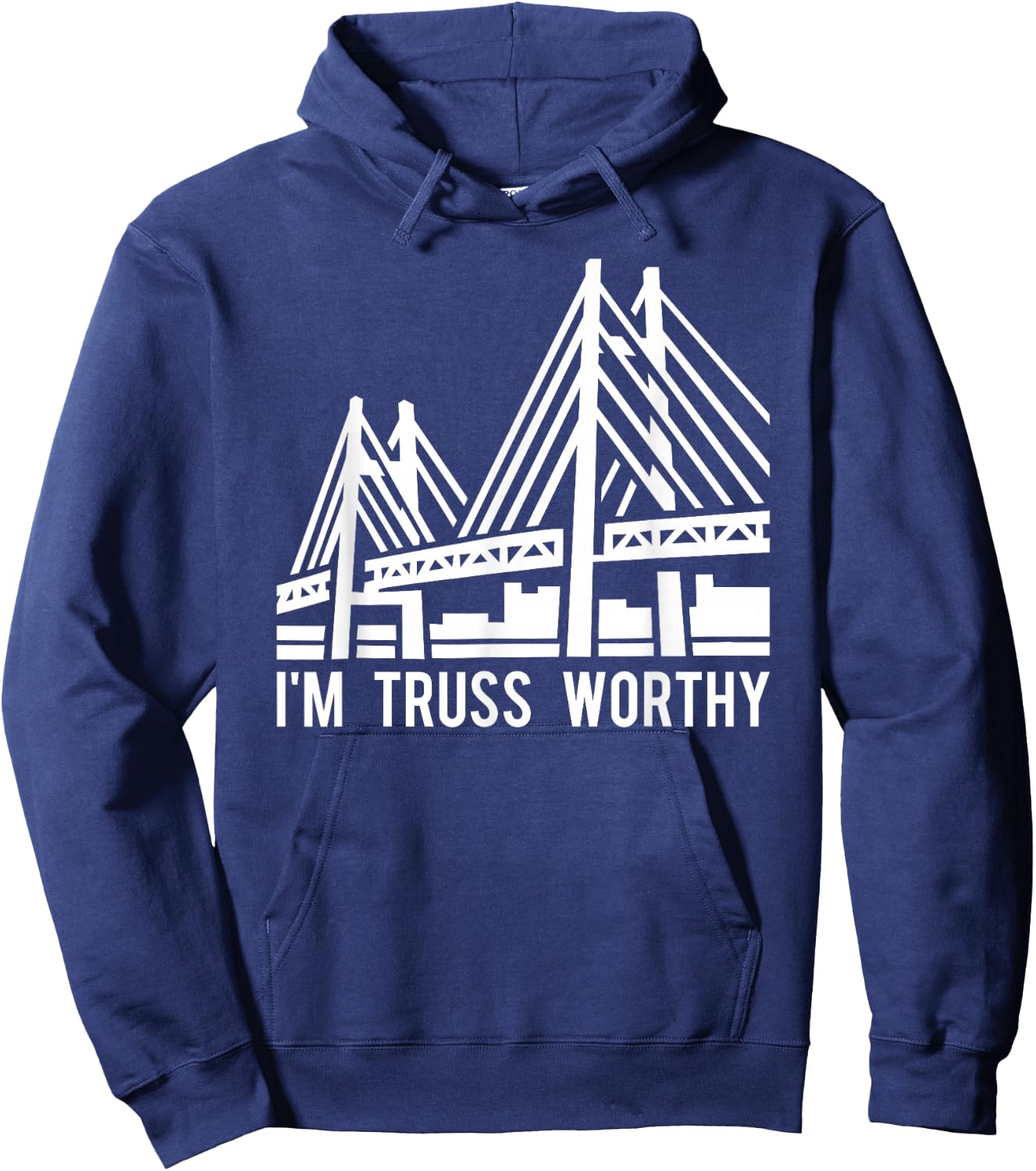 Bridge Engineering Truss Worthy Pun Civil Engineer Hoodie - Hoodie | Navy