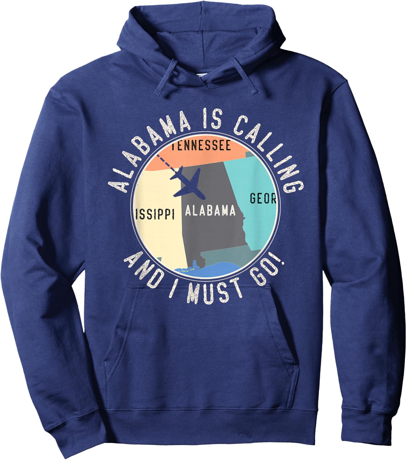 Alabama Is Calling And I Must Go Alabama State Hoodie - Hoodie | Navy