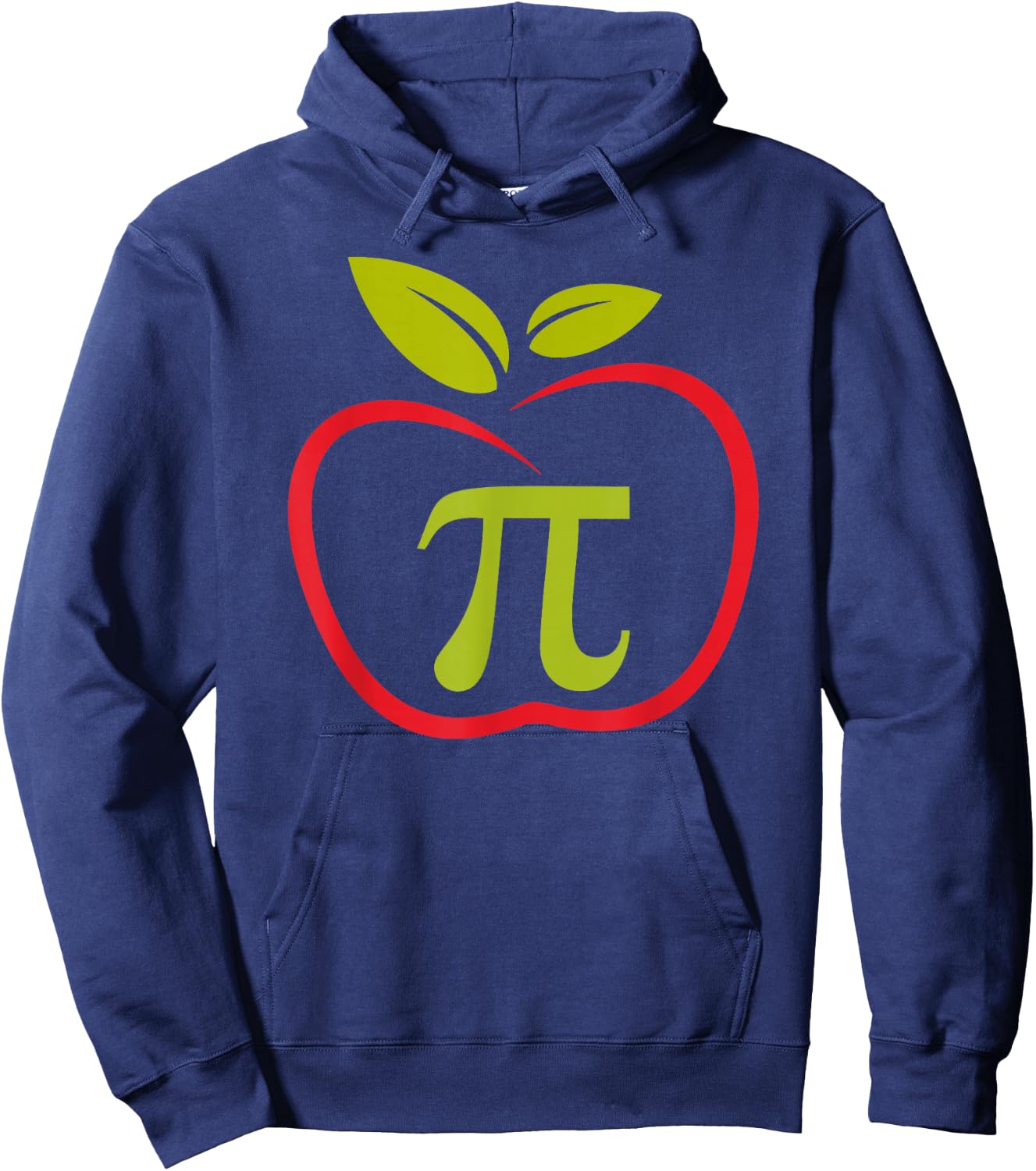 Apple Pi - Apple Pie - Funny Pi day math pun - Mathematics Hoodie - Hoodie | Navy