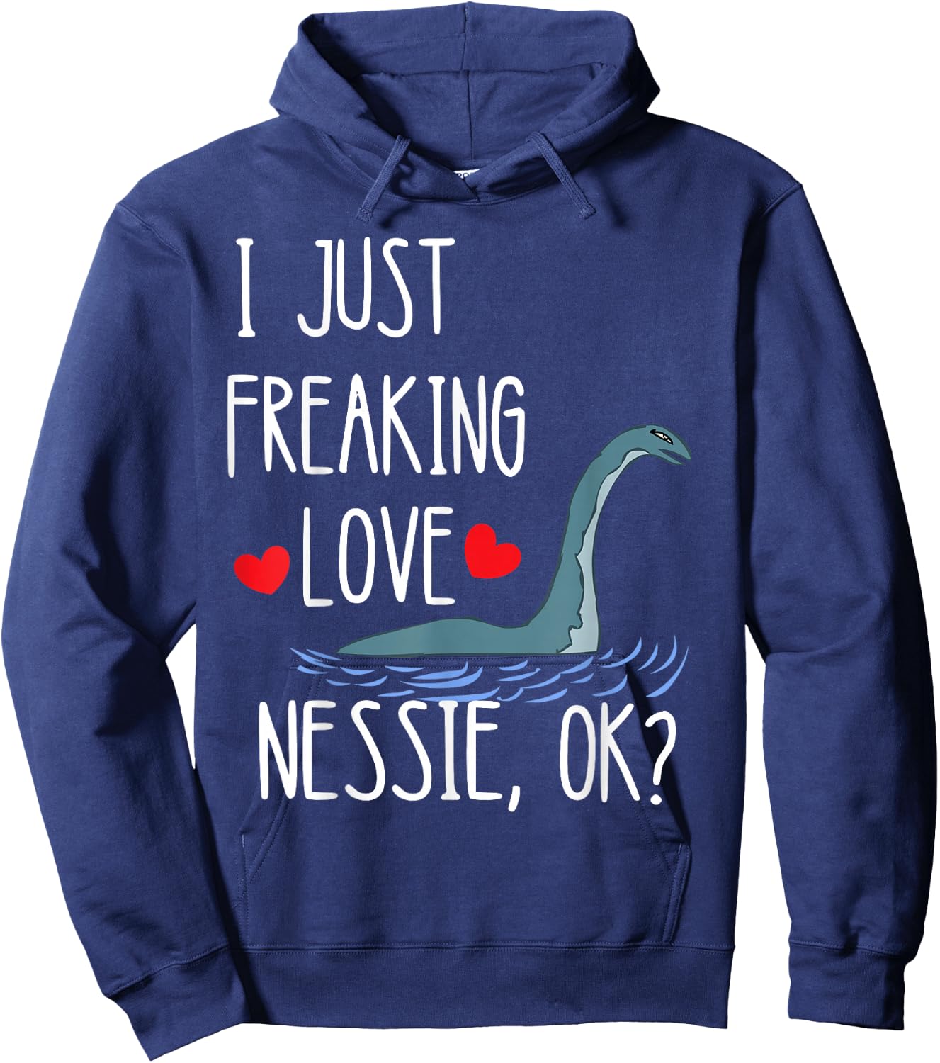 Loch Ness Monster Nessie Scotland Irish Fabulous Creatures Hoodie - Hoodie | Navy