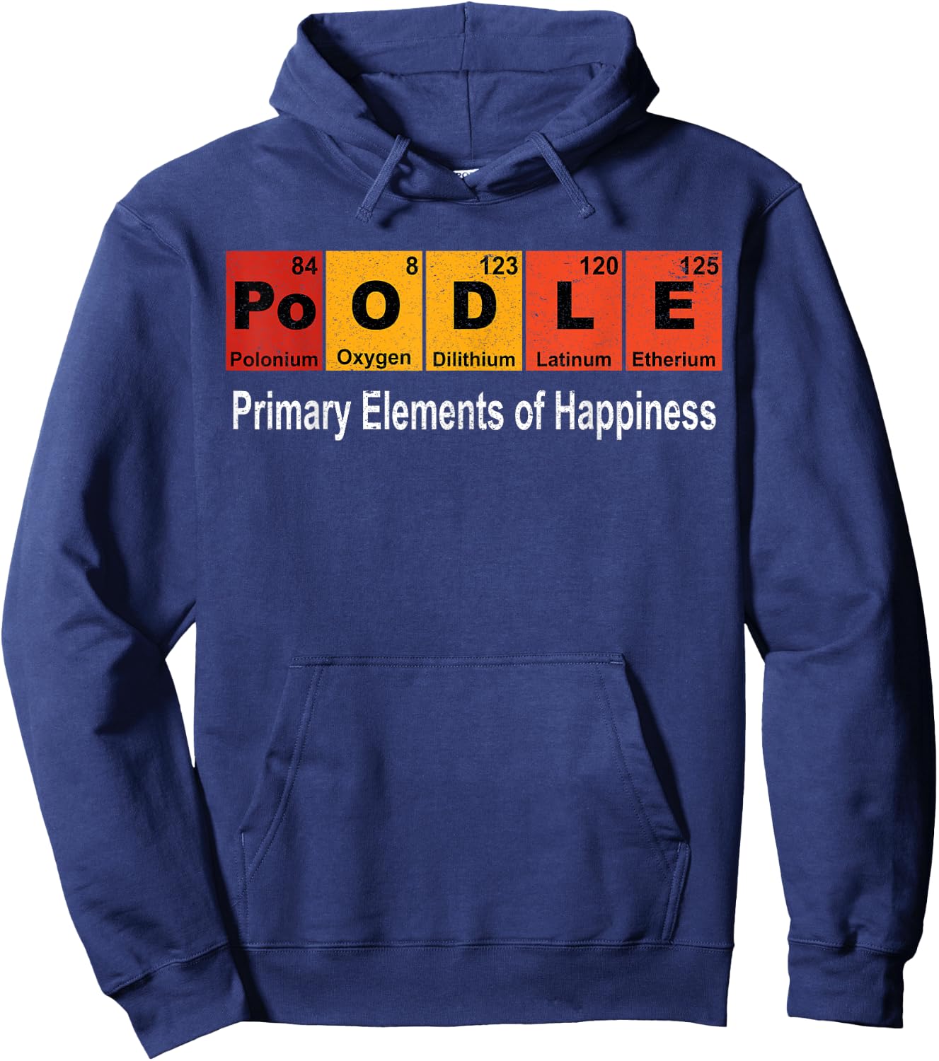 Poodle Dog Science Funny Periodic Table Men Women Girls Kids Hoodie - Hoodie | Navy