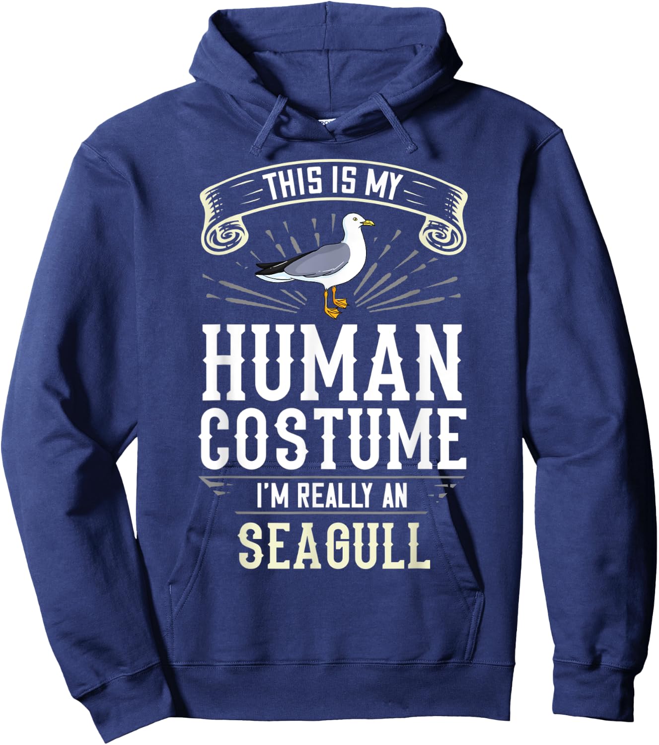 Seagull Seabird Costume Gift Sea Gull Bird Hoodie - Hoodie | Navy