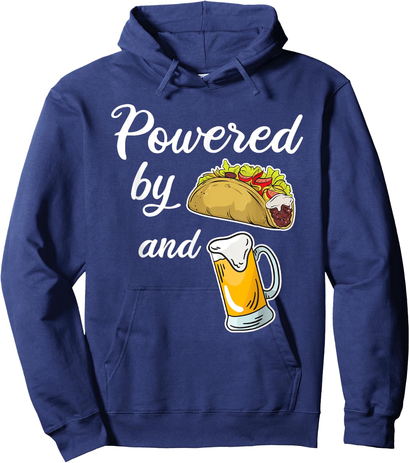 Taco Beer Shirt Funny Taco & Beer Lover Joke Taco Gift Hoodie - Hoodie | Navy