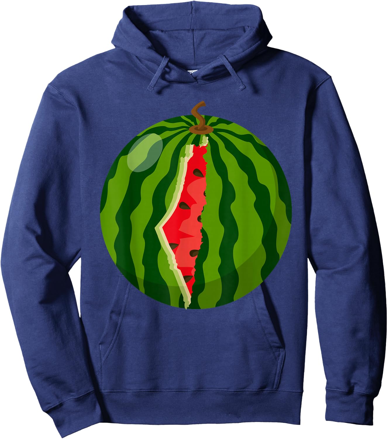 Palestine Map Watermelon Arabic Calligraphy Hoodie - Hoodie | Navy