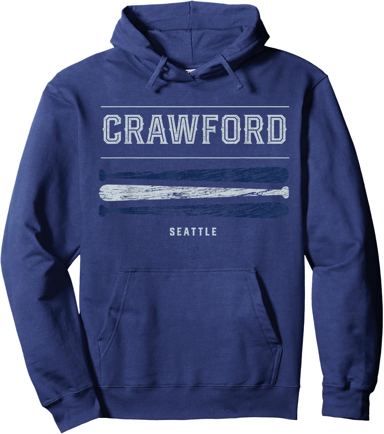 J P Crawford Vintage Baseball Bat Gameday Hoodie - Hoodie | Navy