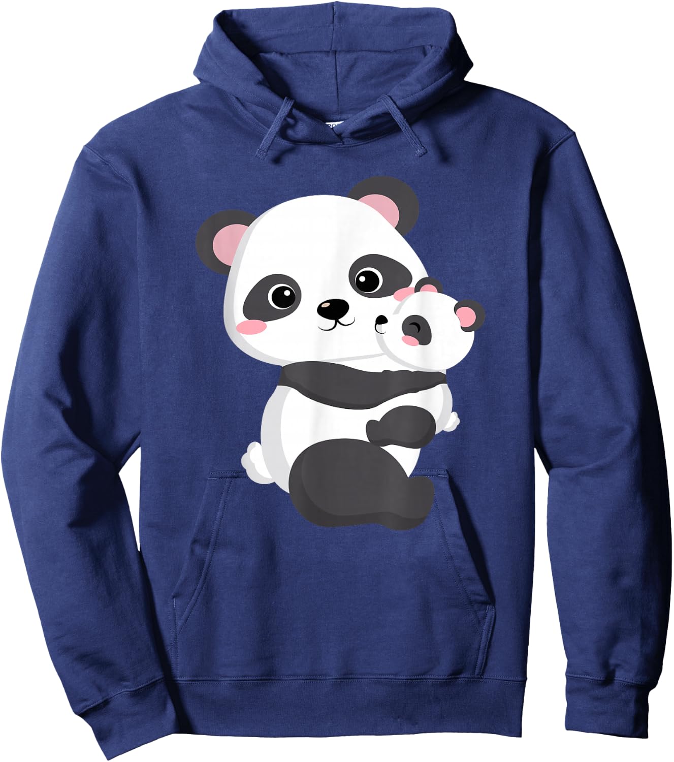 Mommy Panda with Baby, Mum Panda with Baby, Baby Shower Hoodie - Hoodie | Navy