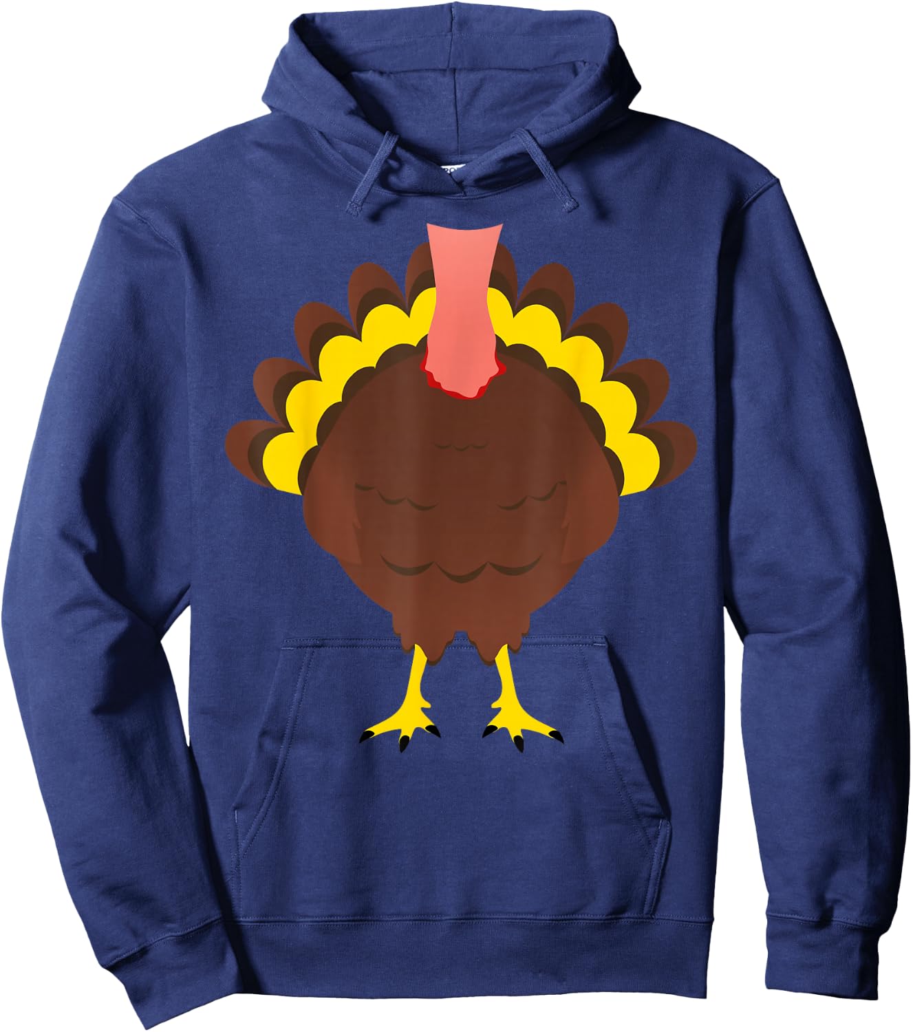 Turkey Shirt Adult Kids Men Women Turkey Costume Hoodie - Hoodie | Navy