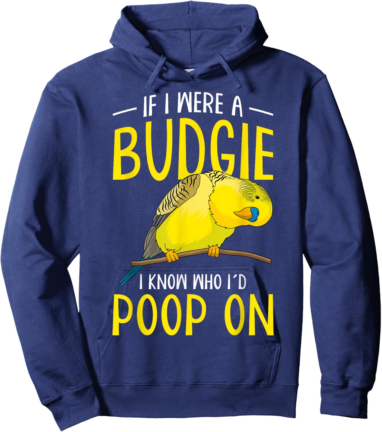 Budgie Lovers Parakeet Budgerigar Funny Women Men Hoodie - Hoodie | Navy