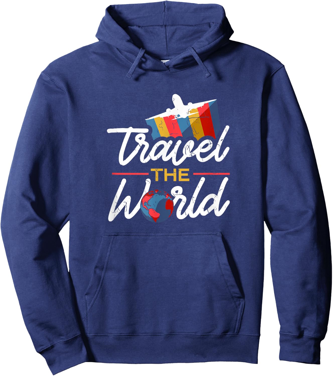 World Trip Travel Around World Tour Traveller Gift Hoodie - Hoodie | Navy