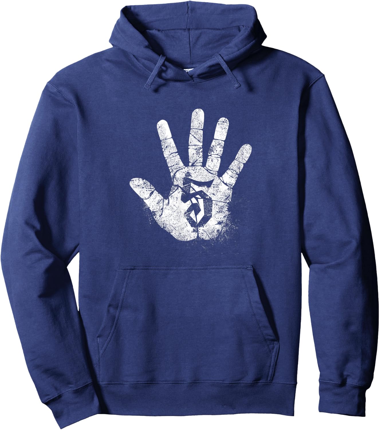 Number 5 Hi Five Hand Sign Hello Greeting Play Games Academy Hoodie - Hoodie | Navy