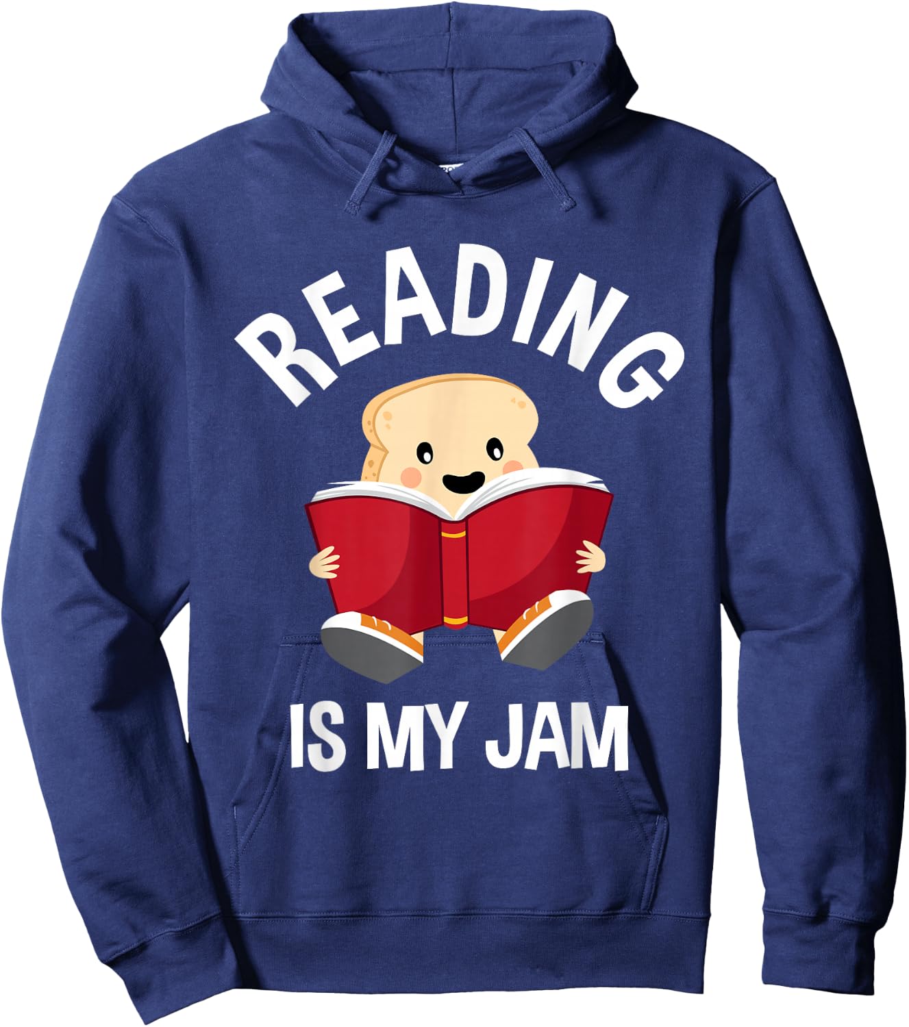 Reading is My Jam - Funny Pun - Book Lover Gift & Reading Hoodie - Hoodie | Navy
