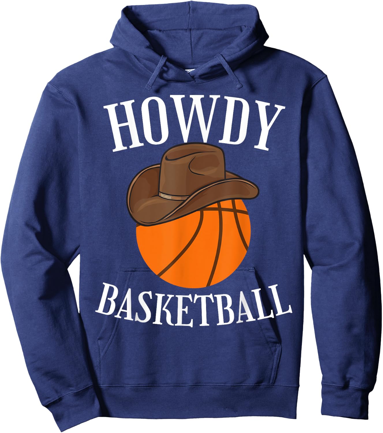 Howdy Basketball Cowboy Cowgirl Western Basketball Lover Hoodie - Hoodie | Navy