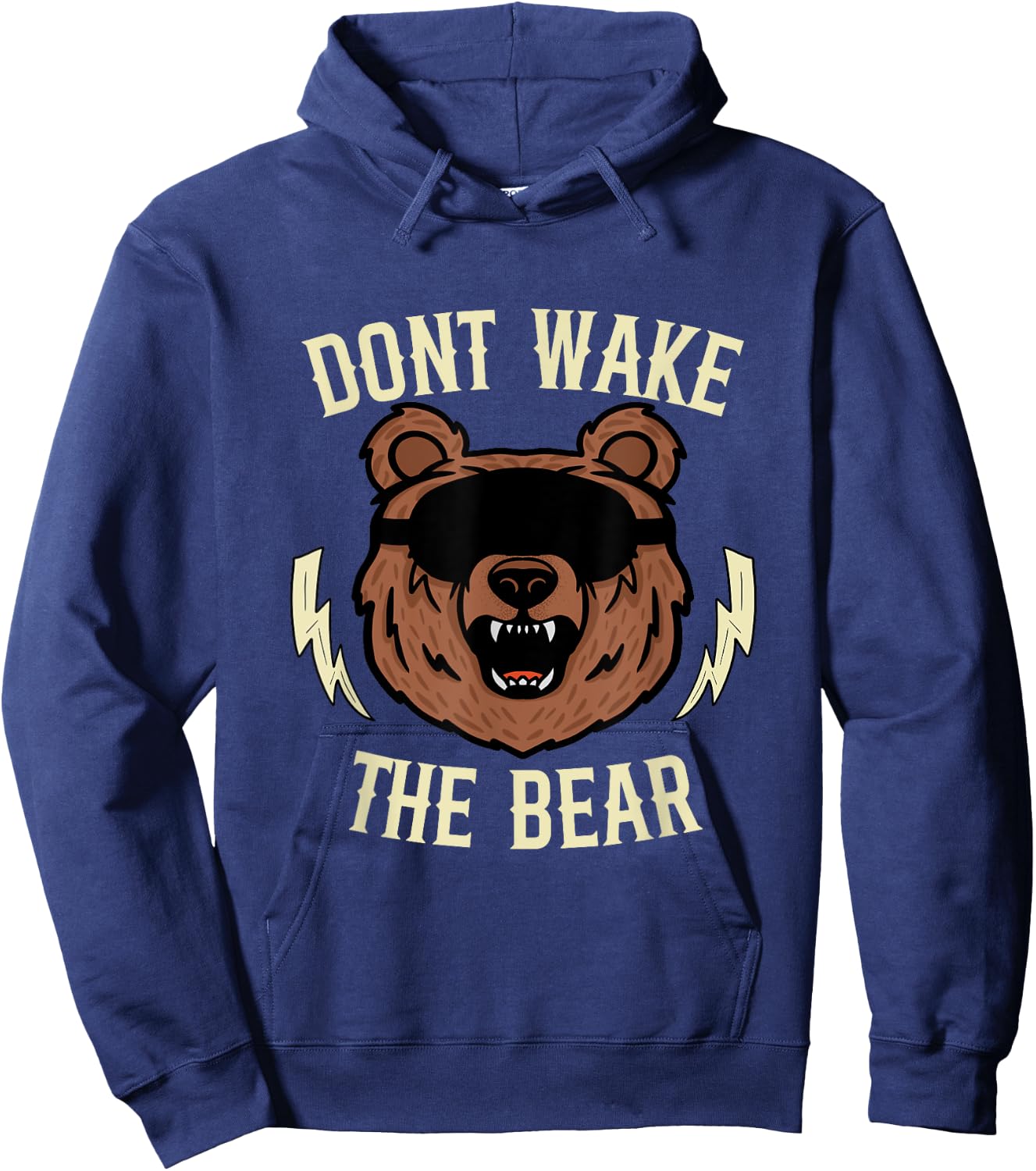 Don't Wake The Bear funny bear sleeping cute bear take nap Hoodie - Hoodie | Navy