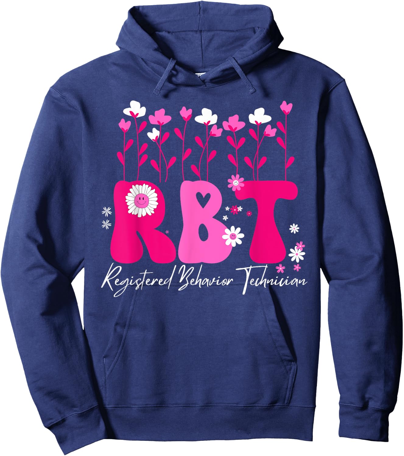 Registered Behavior Technician RBT Behavior Therapist ABA Hoodie - Hoodie | Navy