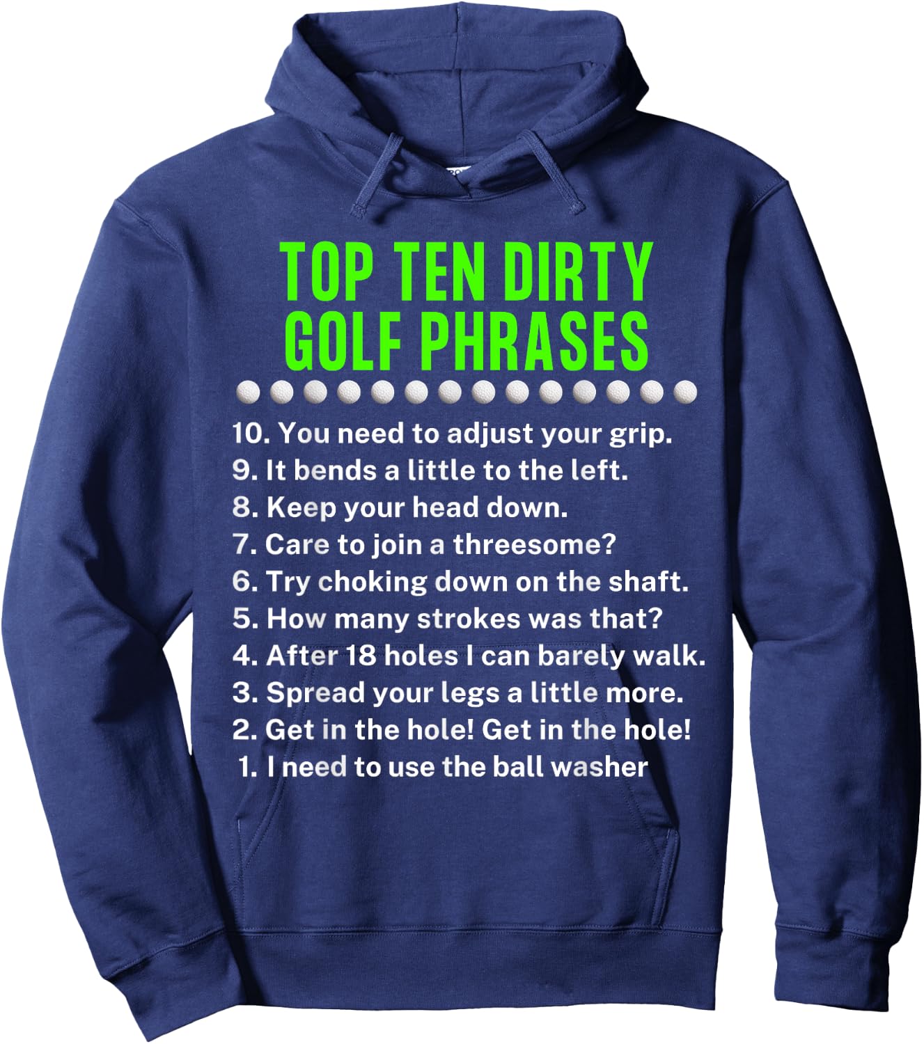 Gag Golf Ideas Golf For Dad Funny Golf Hoodie - Hoodie | Navy
