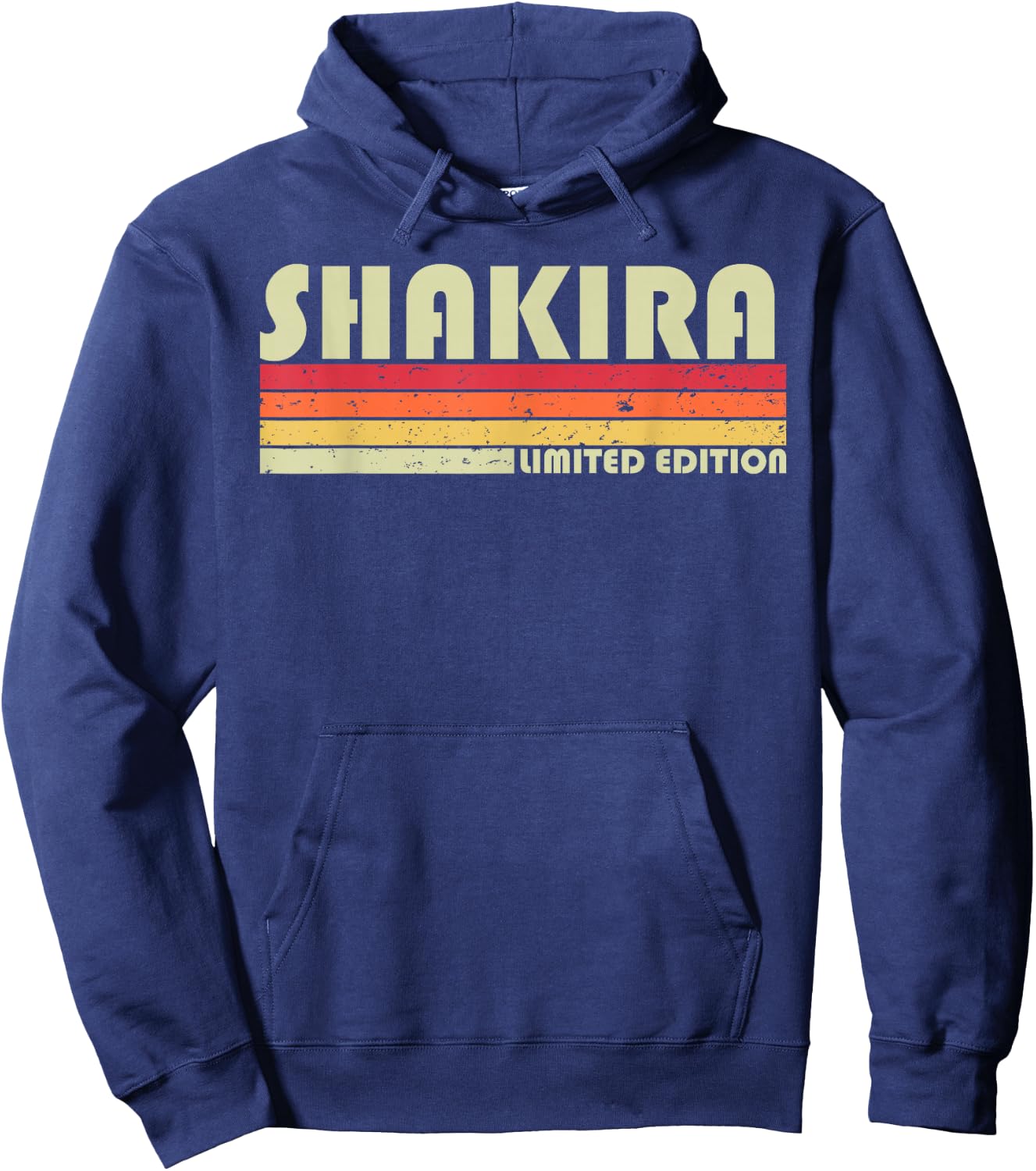 Shakira Name Personalized Retro Vintage 80s 90s Birthday Hoodie - Hoodie | Navy