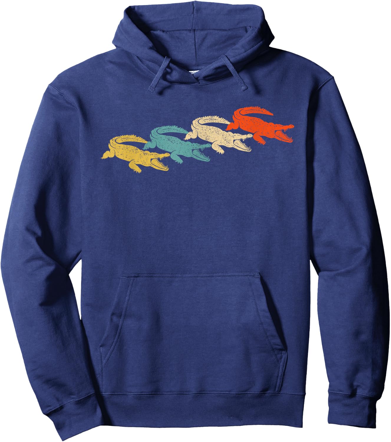 Retro Crocodile Alligator Hoodie - Hoodie | Navy