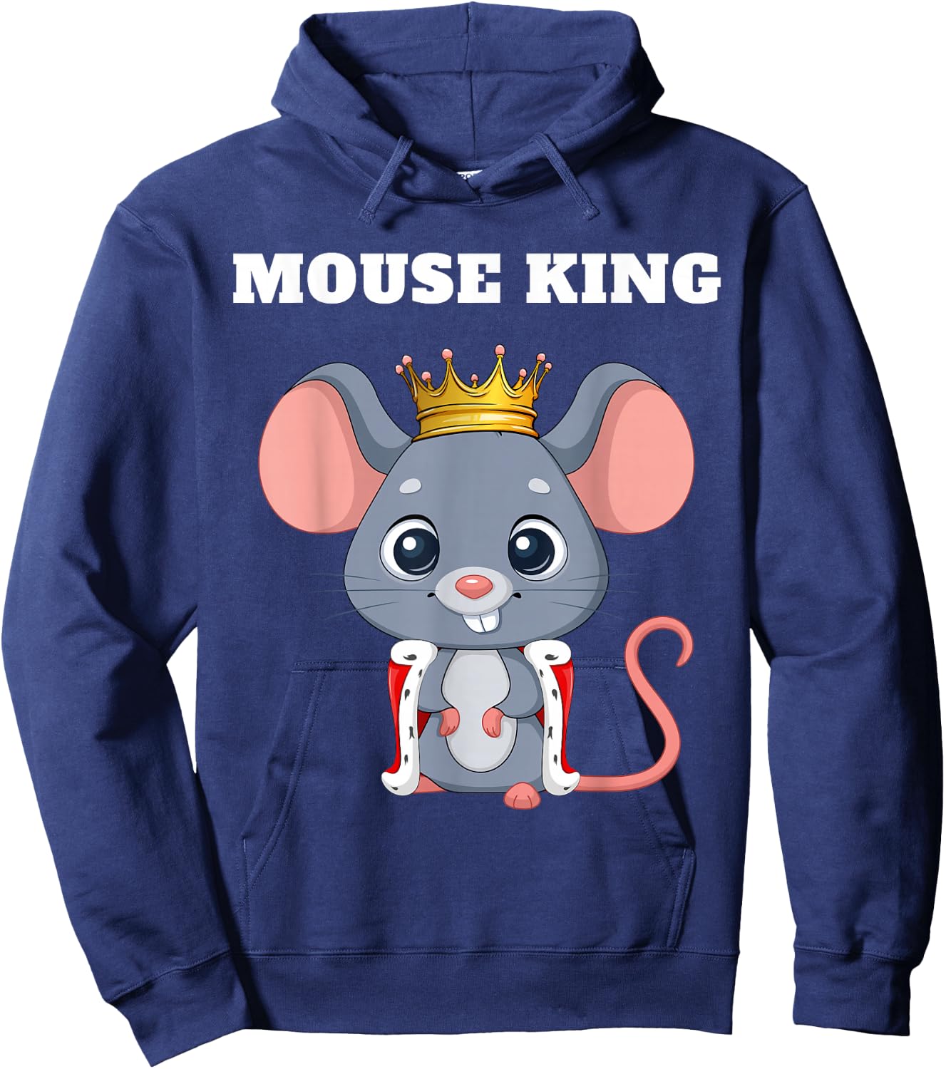 Mouse King | Mouse | Boys Mouse Hoodie - Hoodie | Navy