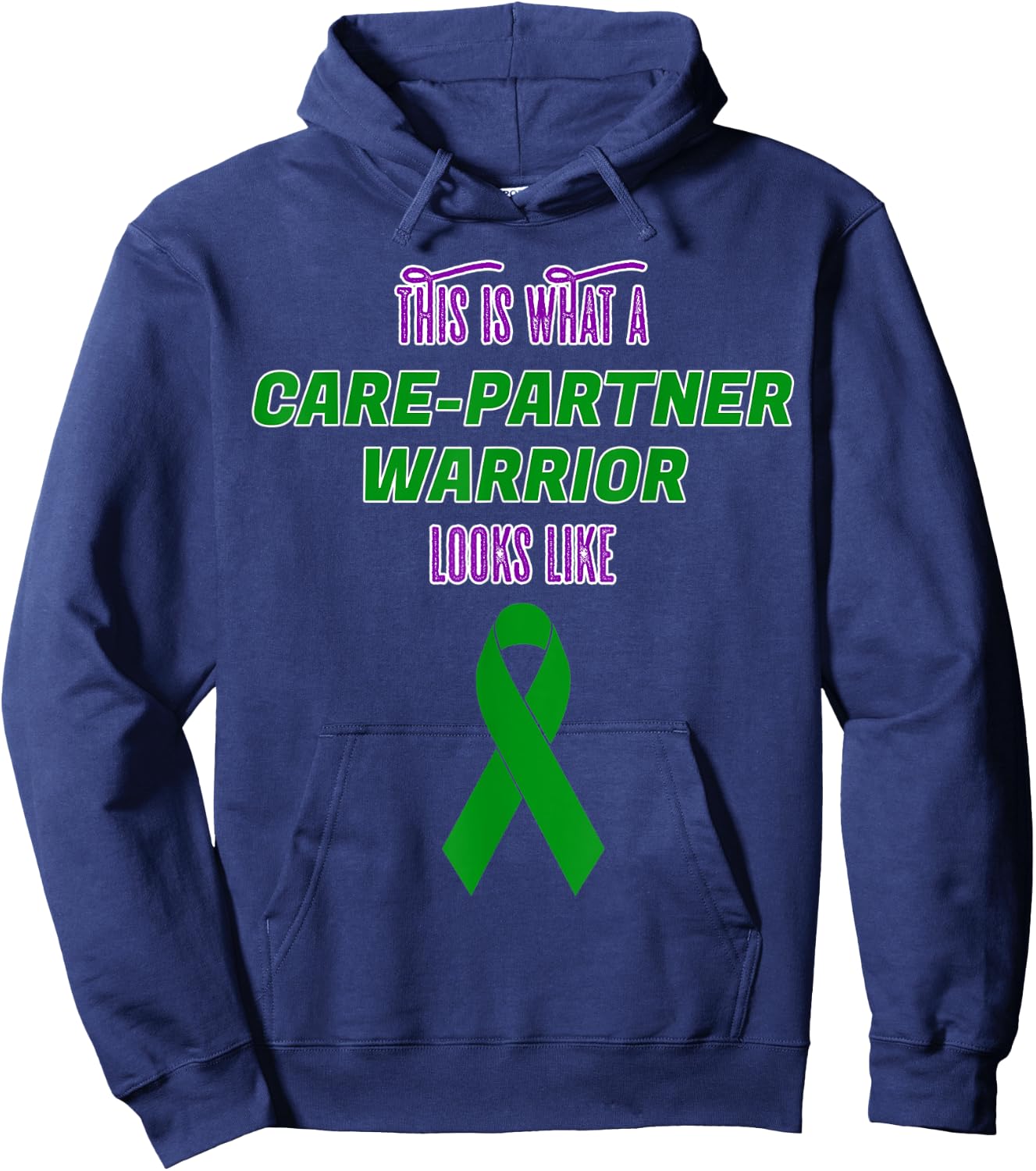 This is What a Care Partner Warrior looks like Kidney Hoodie - Hoodie | Navy
