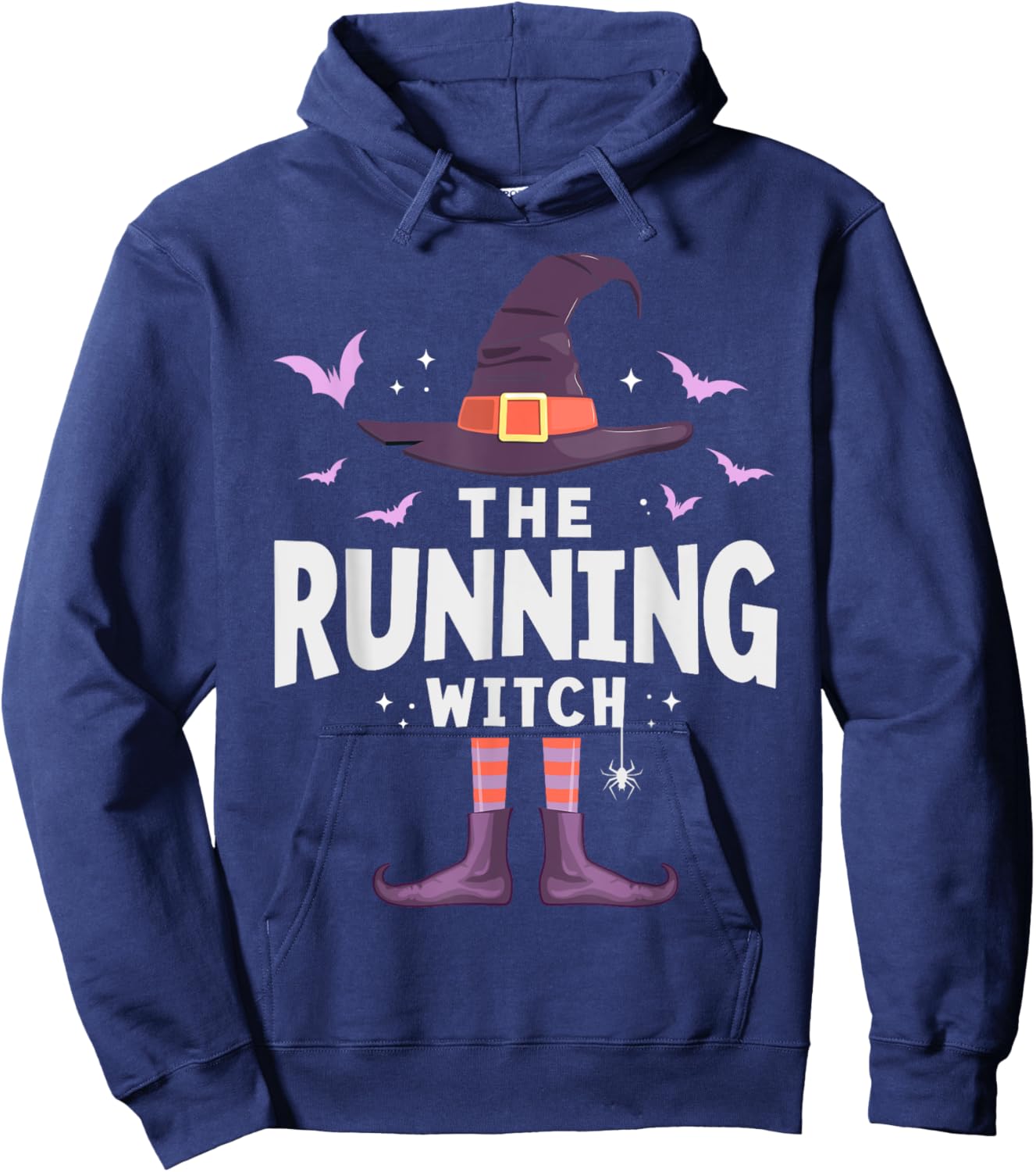 Running Halloween Witch Matching Costume Hoodie - Hoodie | Navy