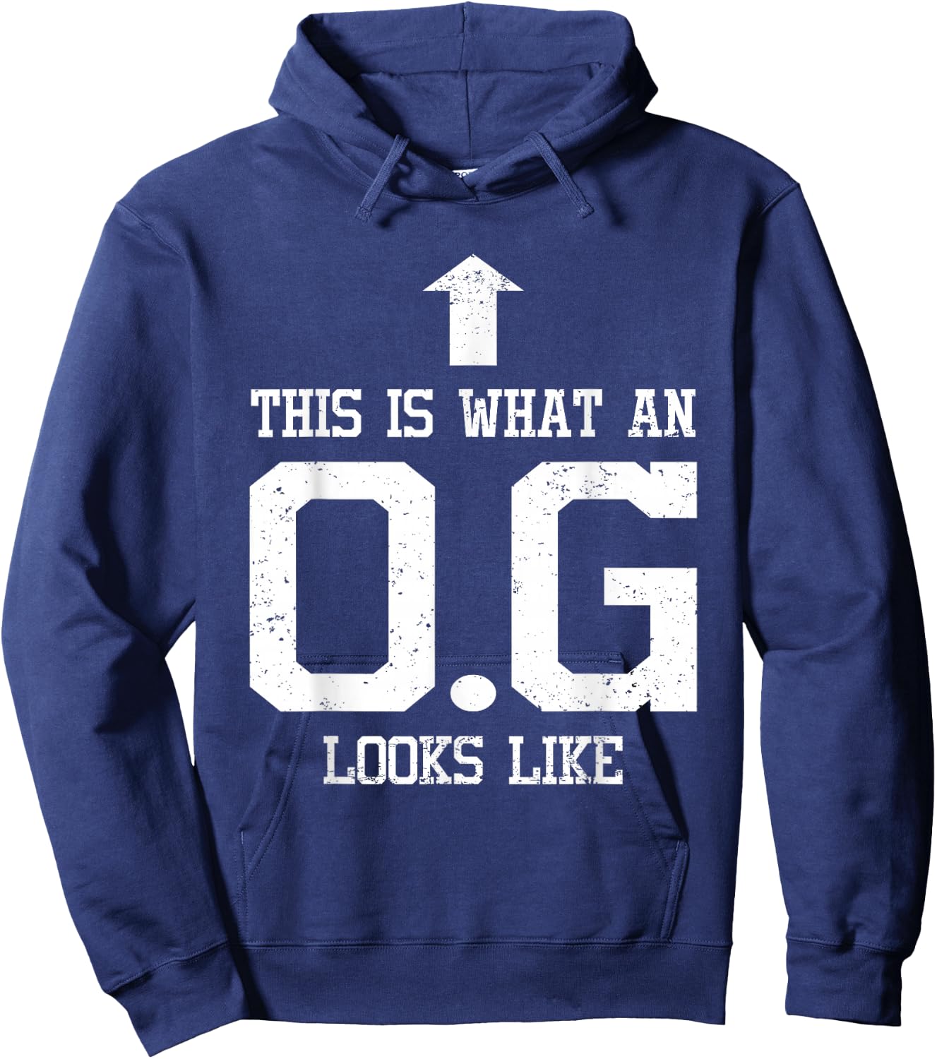 OG Shirt Original Gangster Gift Dad Grandpa Uncle Hoodie - Hoodie | Navy