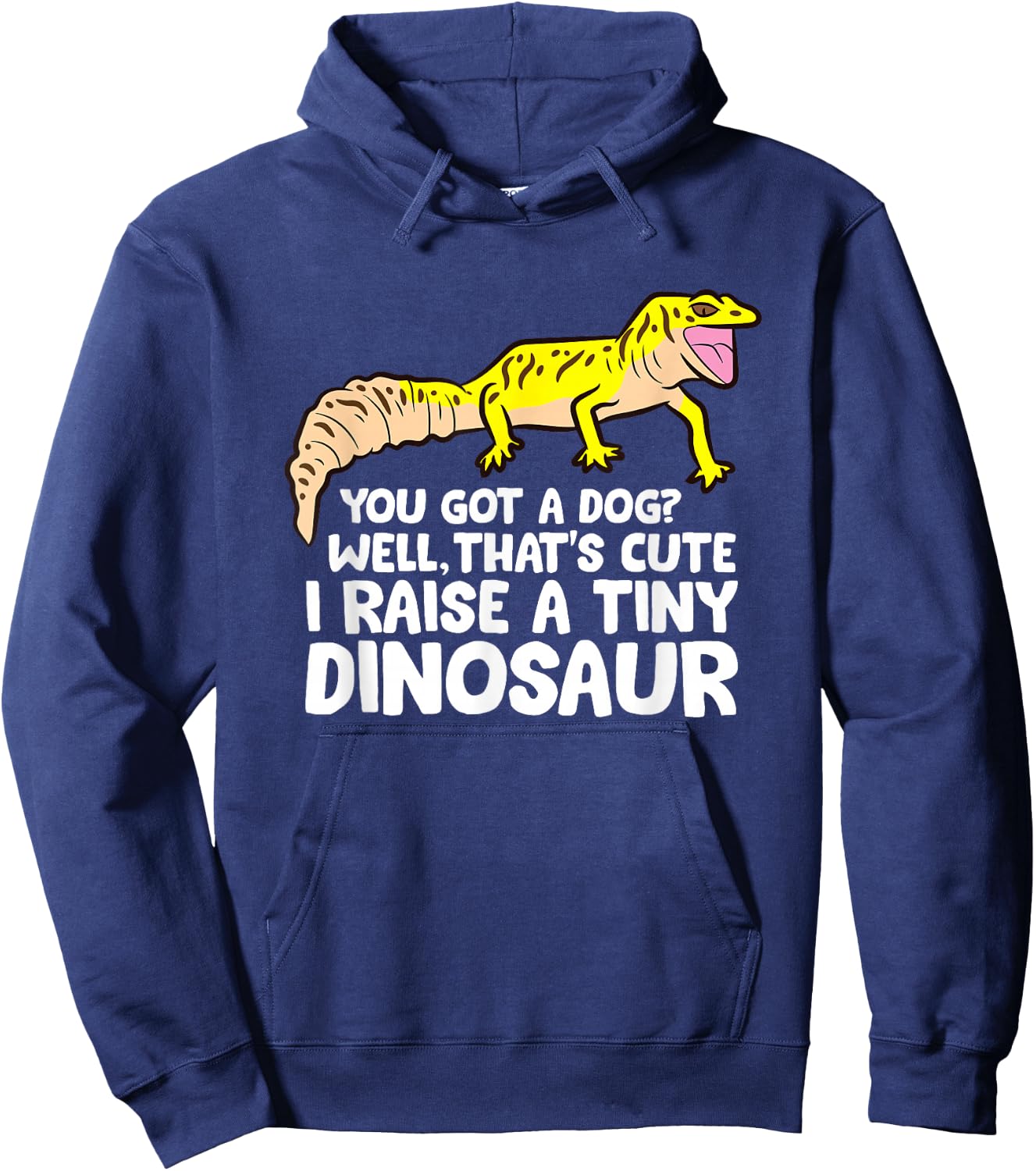 Leopard Gecko Owner I Raise A Tiny Leopard Gecko Small Hoodie - Hoodie | Navy