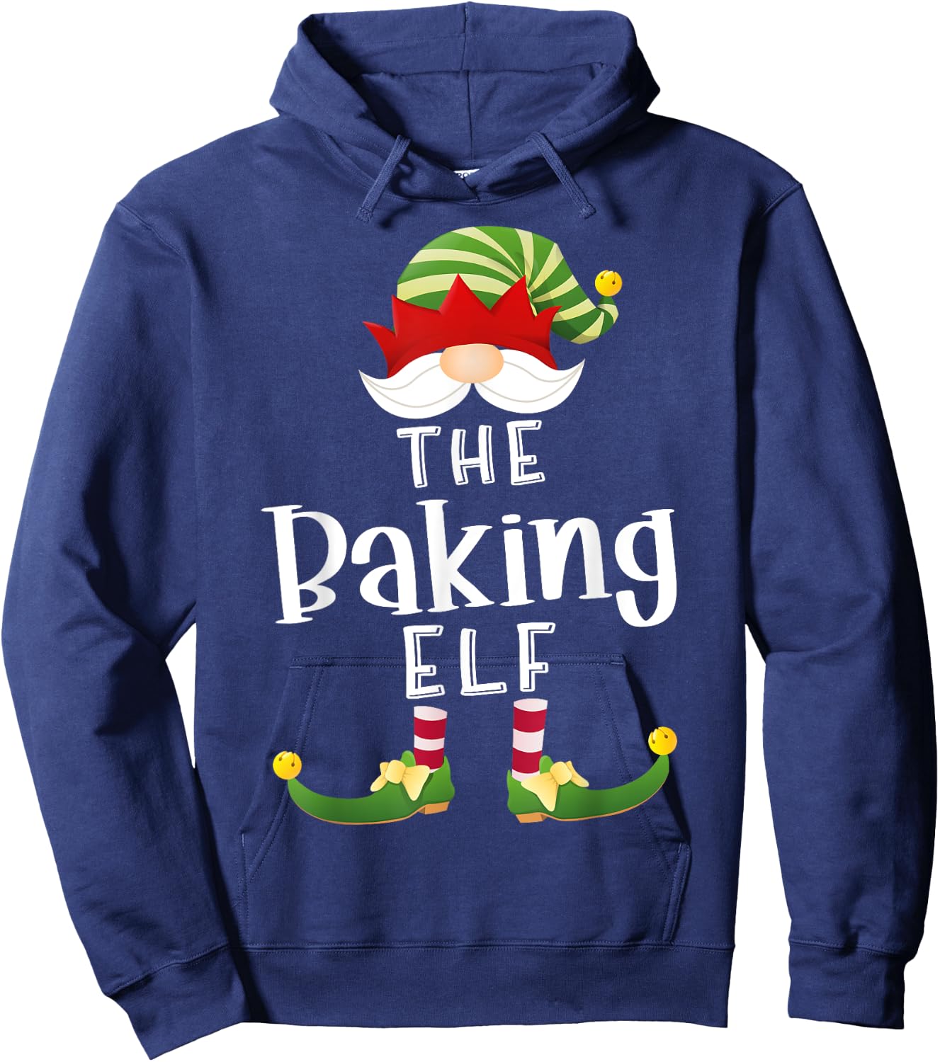 Baking Elf Group Christmas Funny Pajama Party Hoodie - Hoodie | Navy