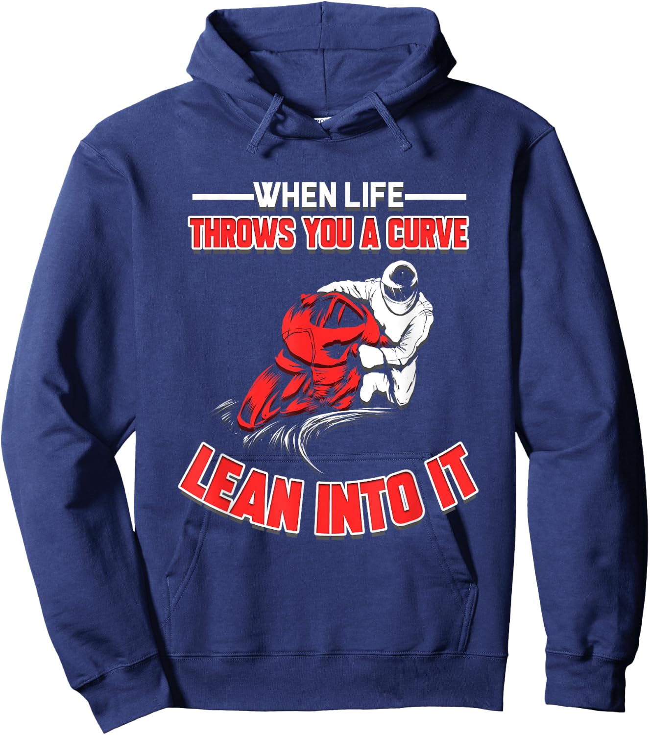 Motorcycle Club Rider Motorcyclist Gift Motocross Quote Hoodie - Hoodie | Navy