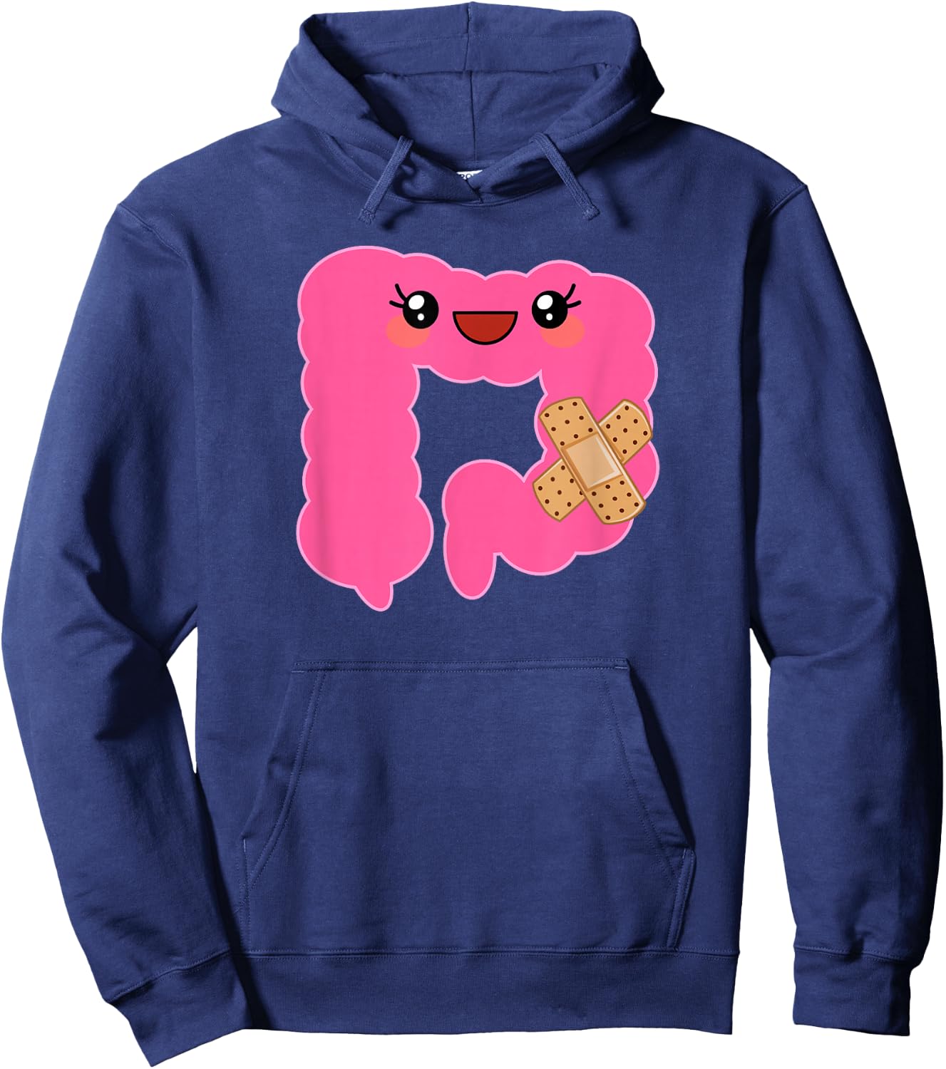 Funny Colon Crohns Disease Colitis Surgery Gift - Funny Colon - Adult - Black - Small - Short Sleeve - Cotton 60% Polyester 40% Hoodie - Hoodie | Navy