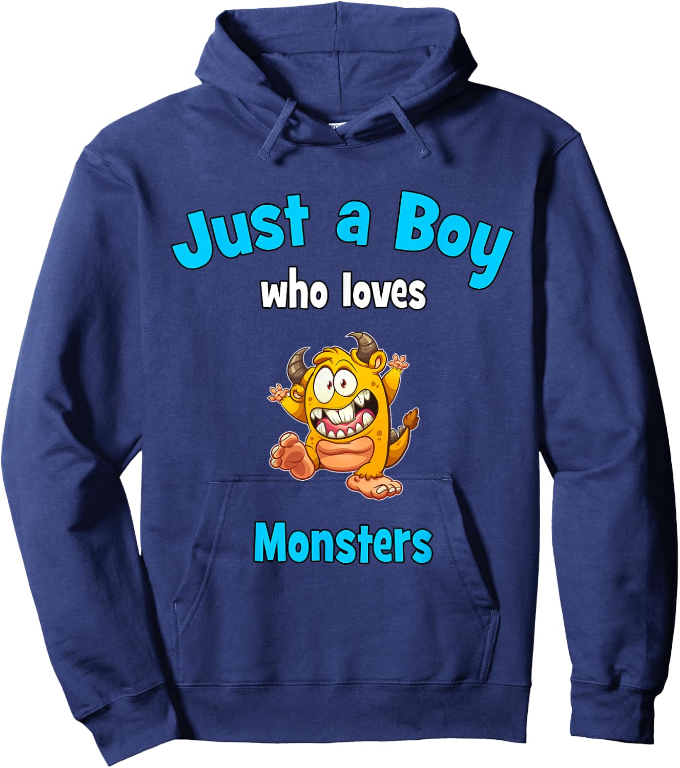Boys Monster | Kids Monster Hoodie - Hoodie | Navy