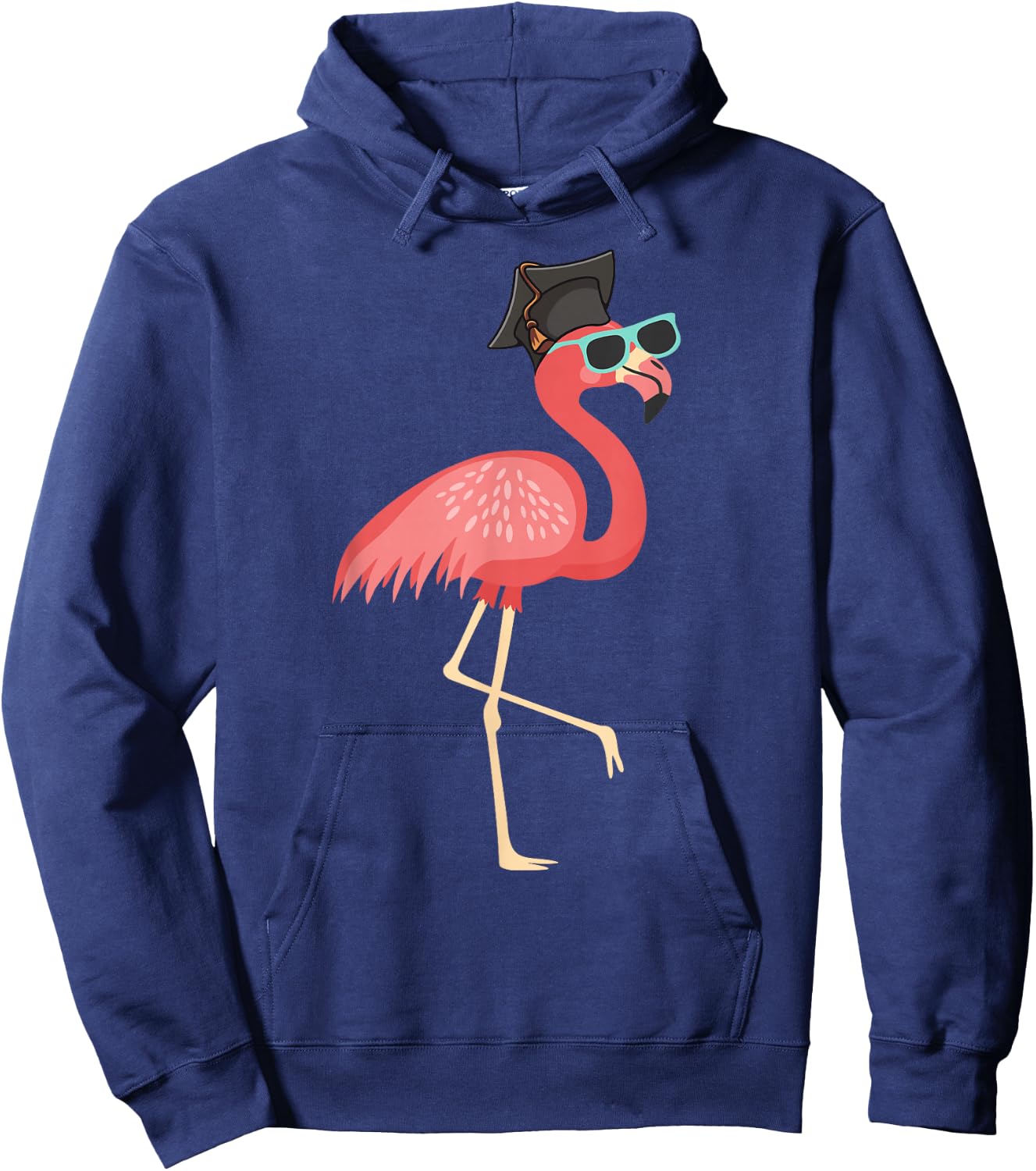 Cute Graduation 2023, Flamingo Grad 2023 Graduating Flamingo Hoodie - Hoodie | Navy