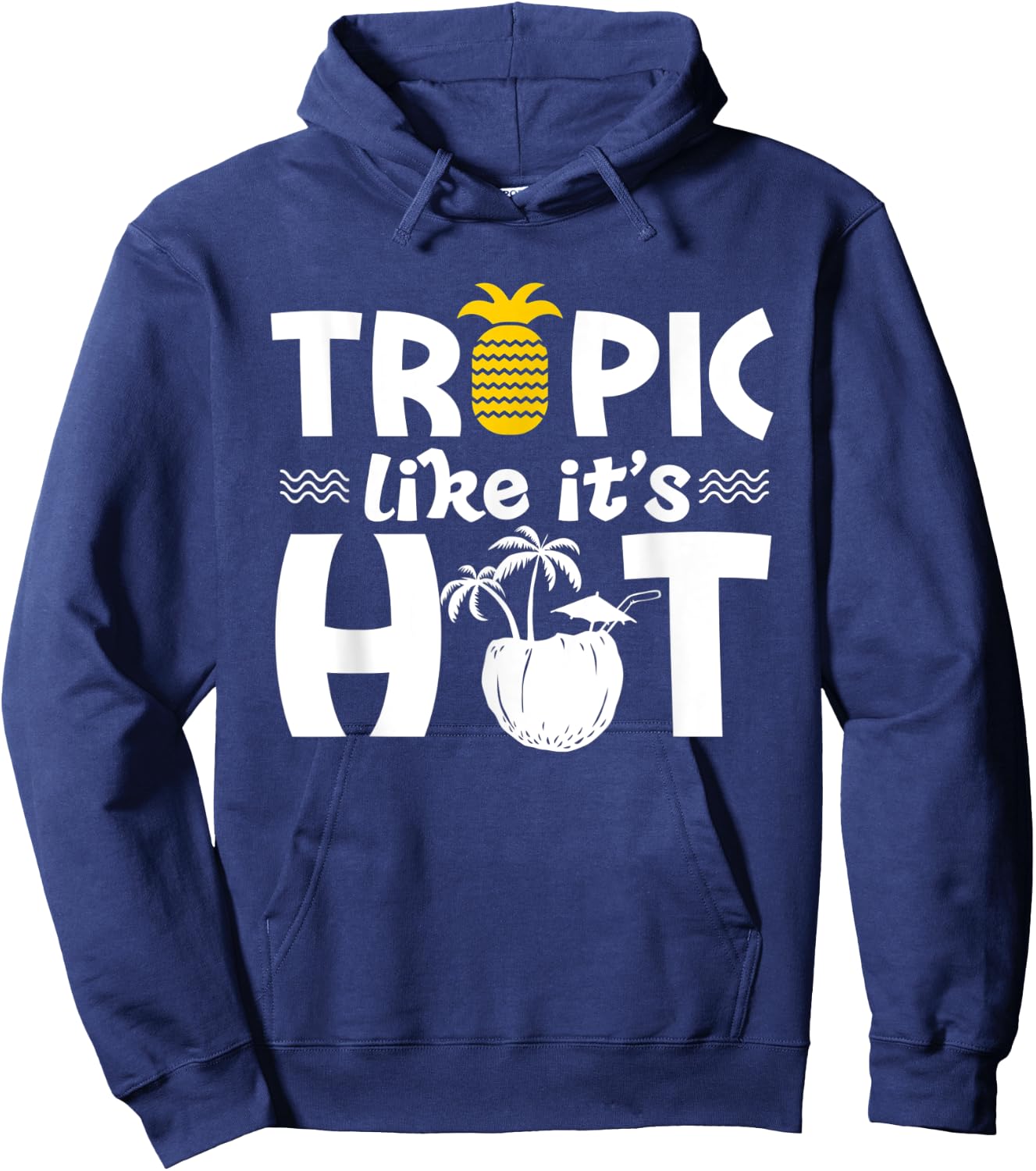 Tropic like it's hot - Vacation Beach Summer Women Hoodie - Hoodie | Navy