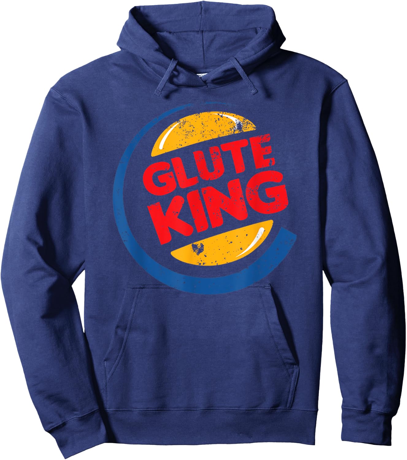 Glute King Funny Cheat Day Ass Meat Day Hoodie - Hoodie | Navy
