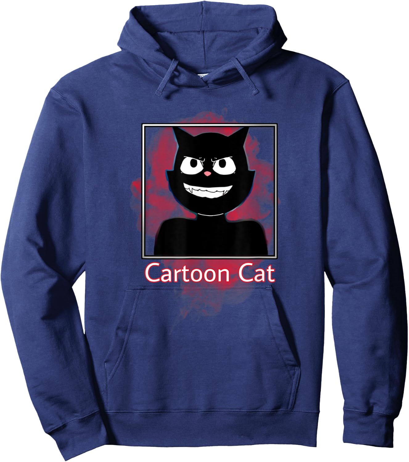 We all love to escape from Cartoon Cat, Are You Afraid Hoodie - Hoodie | Navy