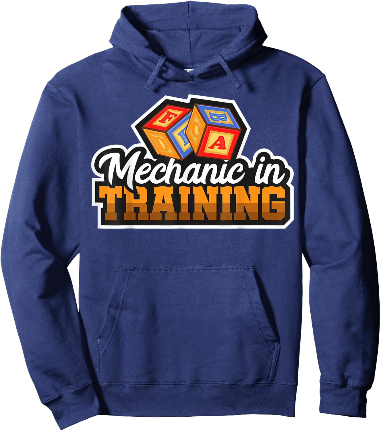 Diesel Aircraft Car Mechanic In Training For Baby Hoodie - Hoodie | Navy