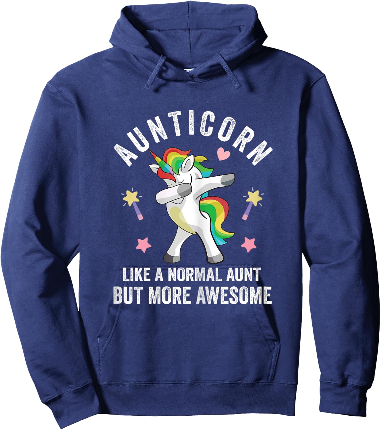Dabbing Anticorn Like a Normal Aunt but More Awesome Women Hoodie - Hoodie | Navy