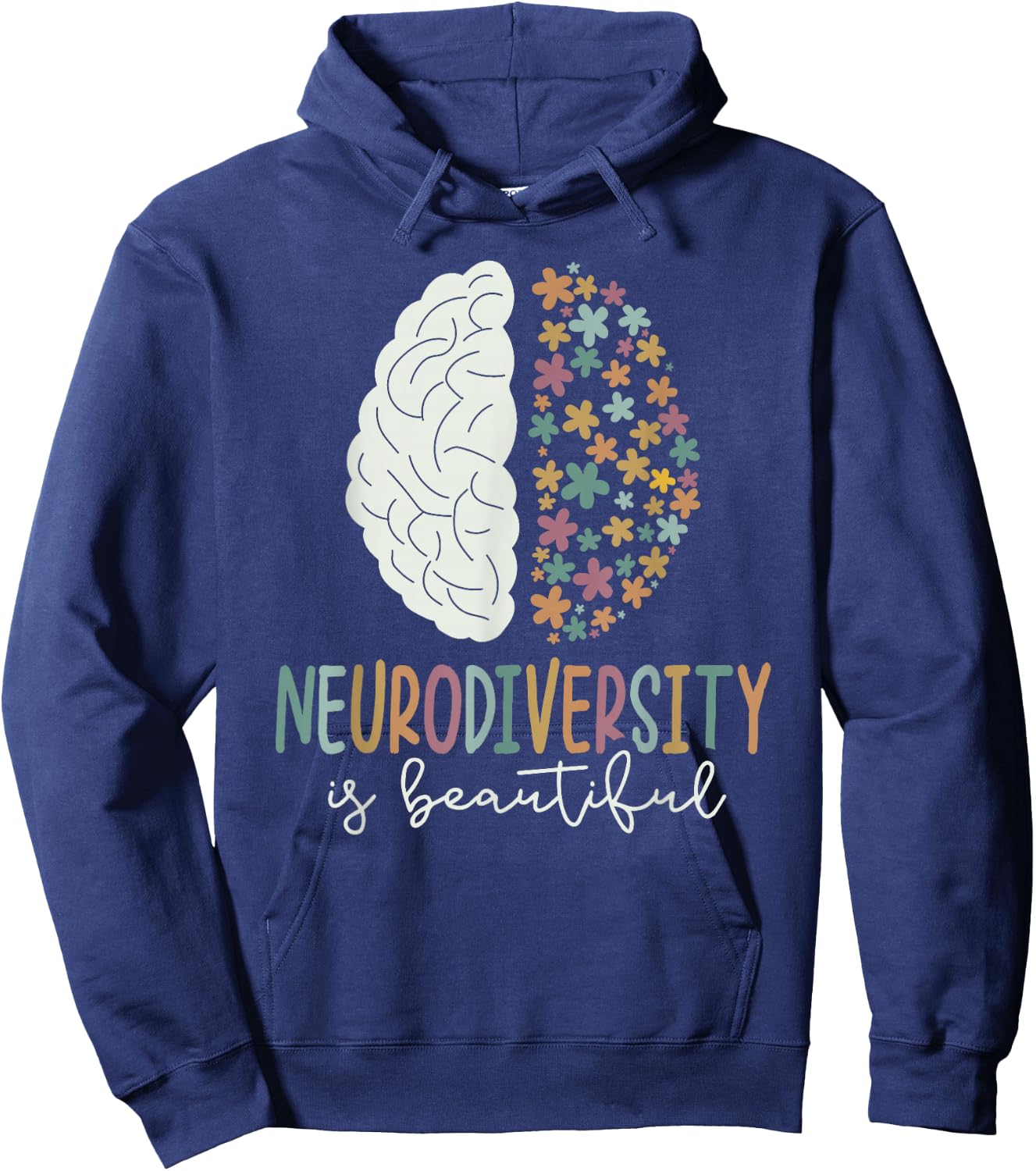 Neurodiversity is Beautiful SPED ADHD Autism Awareness month Hoodie - Hoodie | Navy