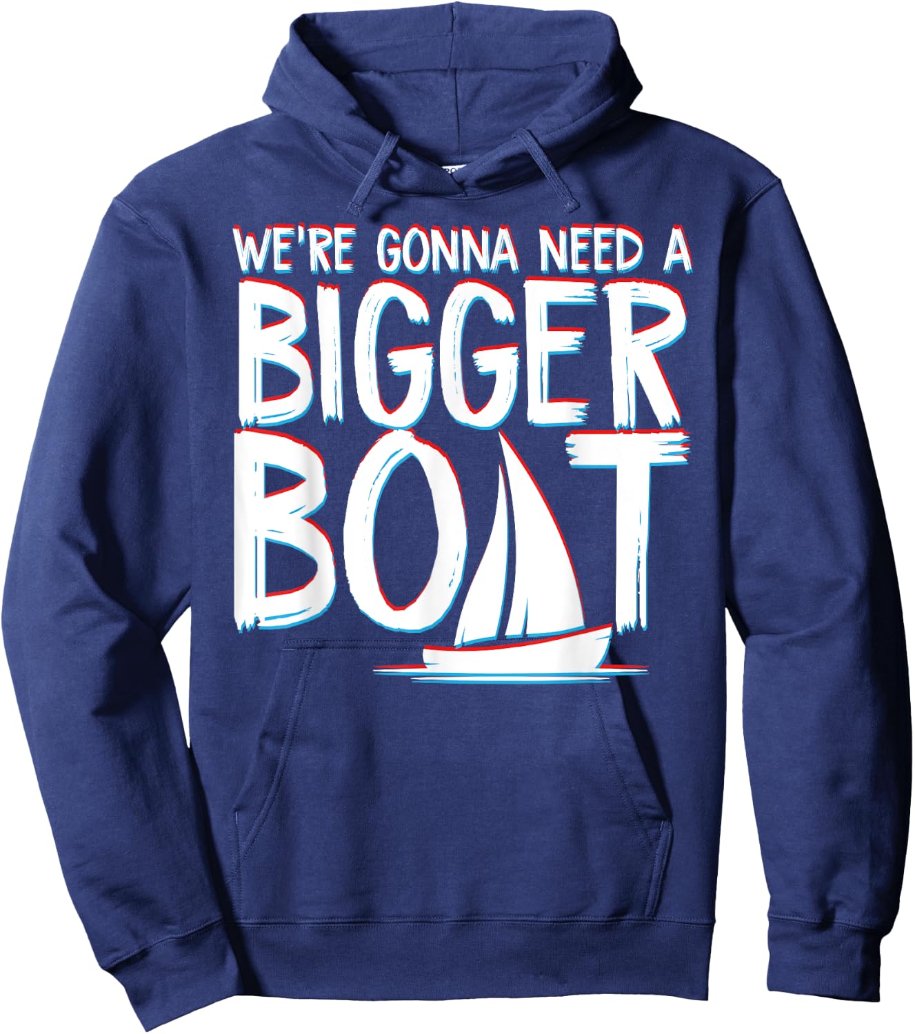 Funny Were Gonna Need A Bigger Boat Partying At The Sea Hoodie - Hoodie | Navy