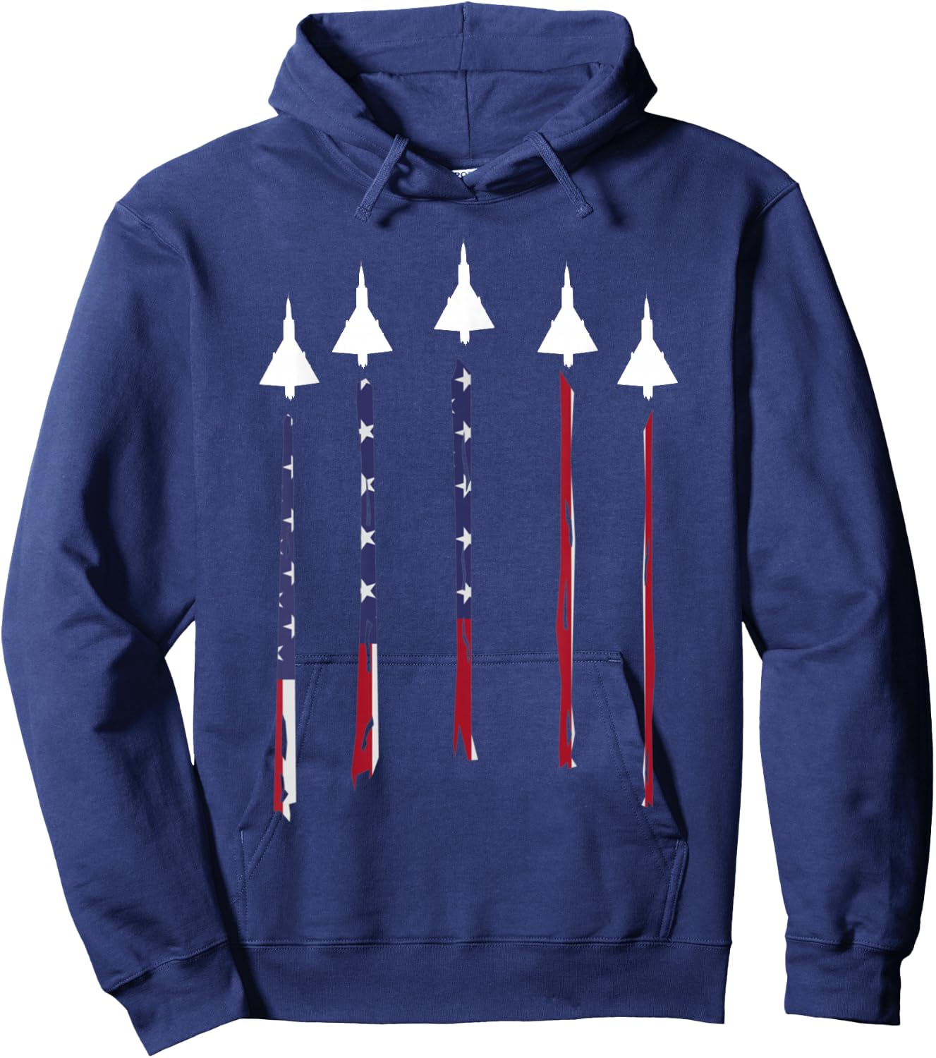 F-106 Delta Dart Black Cotton - Men's Classic Fit - Small - - Short Sleeve Hoodie - Hoodie | Navy