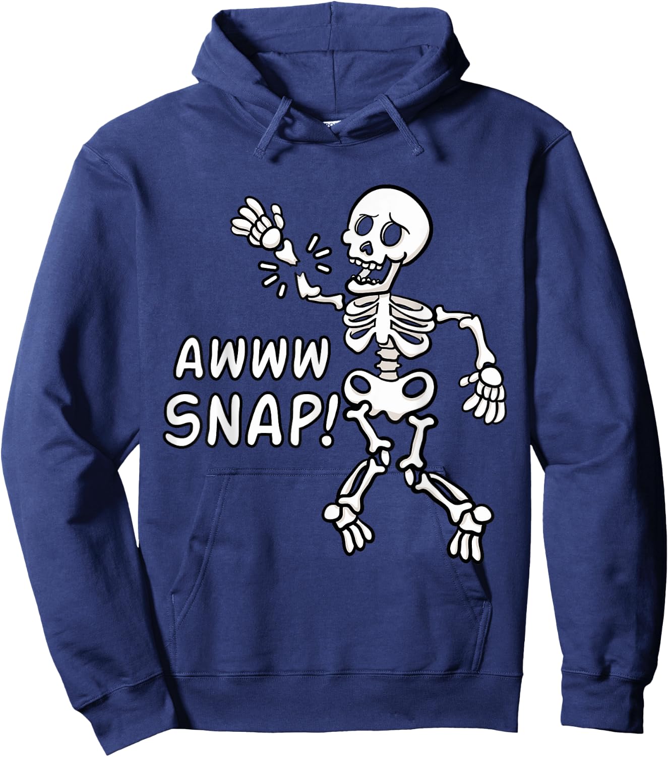 Aw Snap Broken Arm Skeleton Injury Wrist Surgery Recovery Hoodie - Hoodie | Navy