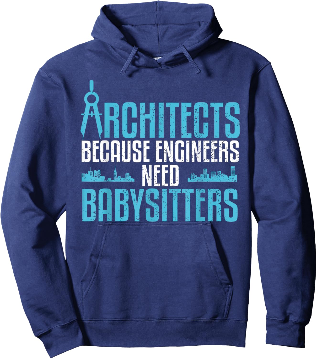 Cool Landscapers Builders Profession Humor Designs Funny Architecture Gift Architect Occupation -Adults Hoodie - Hoodie | Navy